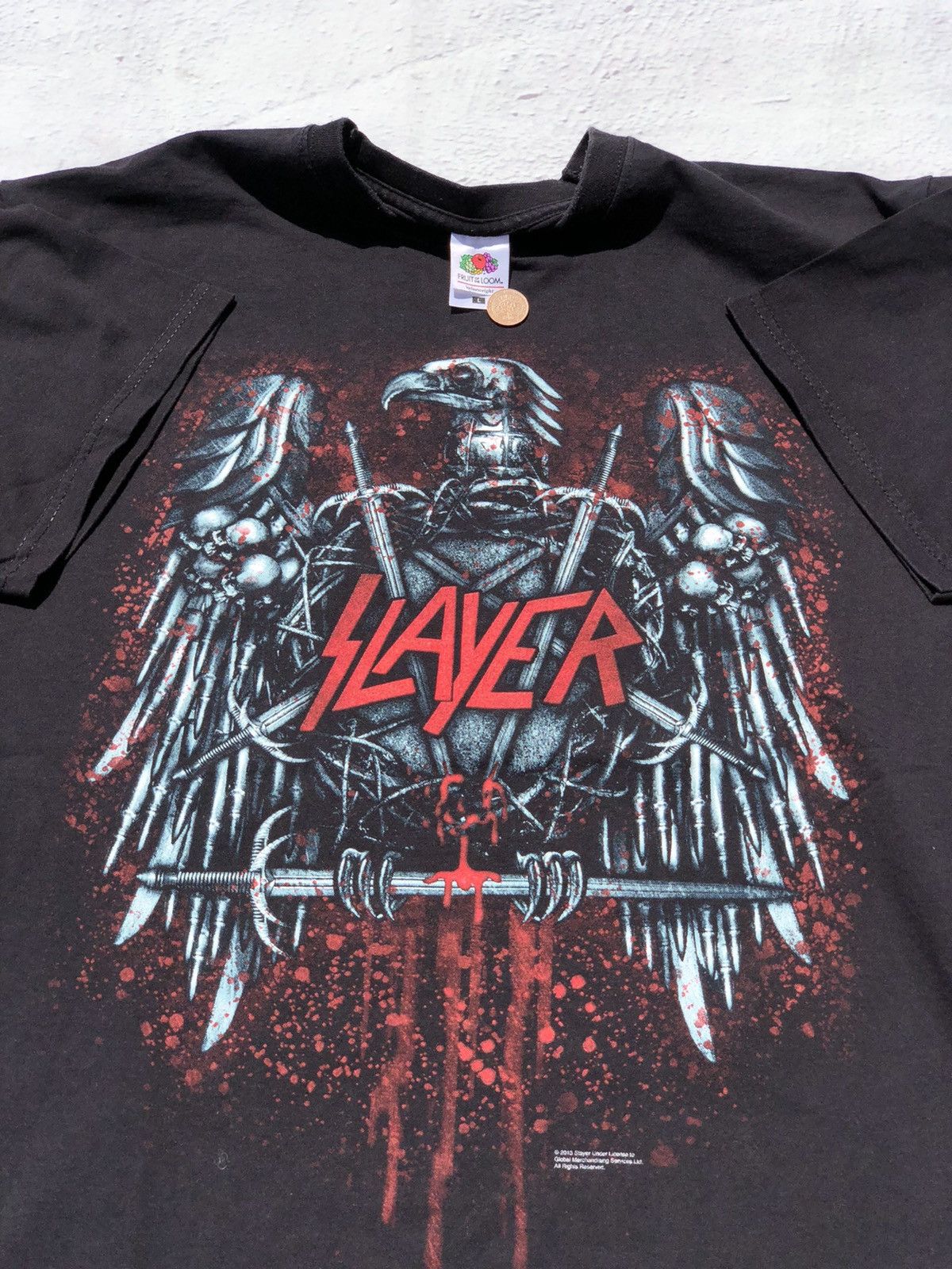 Band Tees Vintage 2013 Slayer (Lamb of God Iron Maiden Judas Priest Size US L / EU 52-54 / 3 - 2 Thumbnail