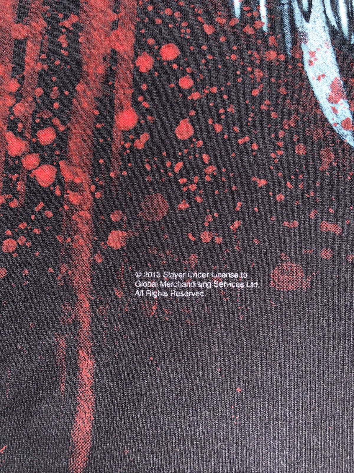 Band Tees Vintage 2013 Slayer (Lamb of God Iron Maiden Judas Priest Size US L / EU 52-54 / 3 - 3 Thumbnail