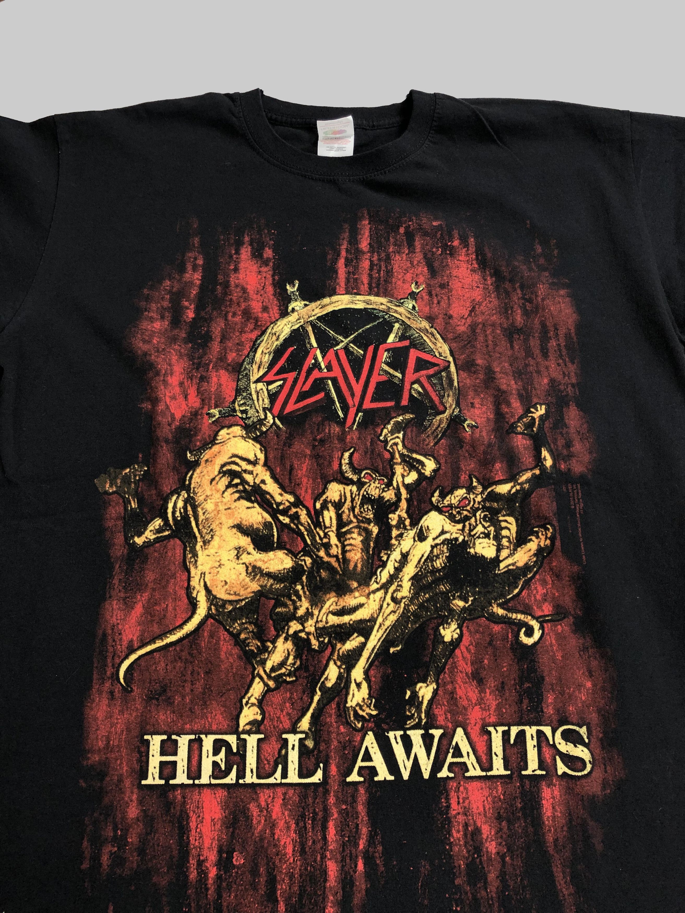 Band Tees Vintage 2016 Slayer (Lamb of God Iron Maiden Judas Priest Size US L / EU 52-54 / 3 - 10 Thumbnail