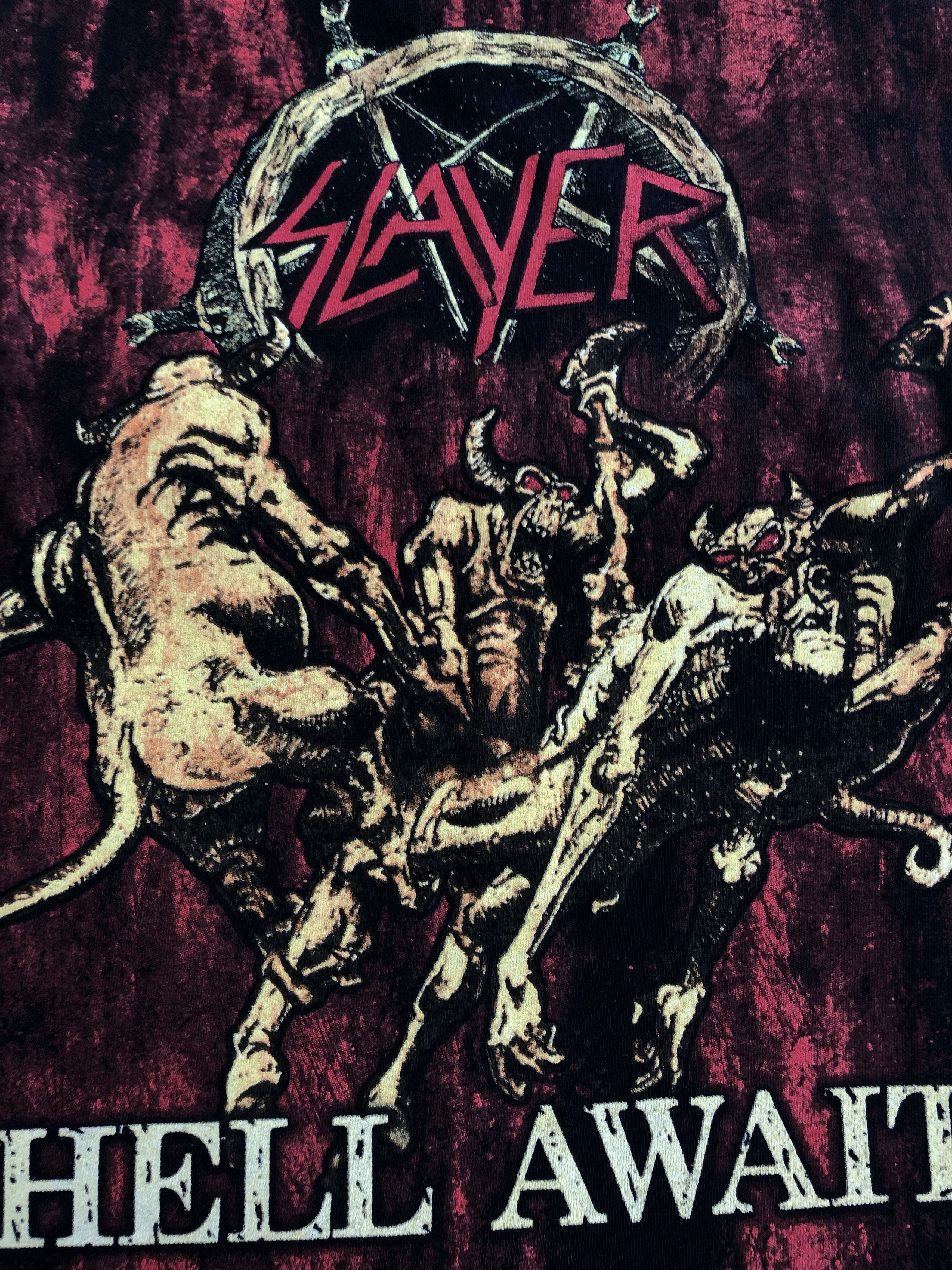 Band Tees Vintage 2016 Slayer (Lamb of God Iron Maiden Judas Priest Size US L / EU 52-54 / 3 - 11 Thumbnail