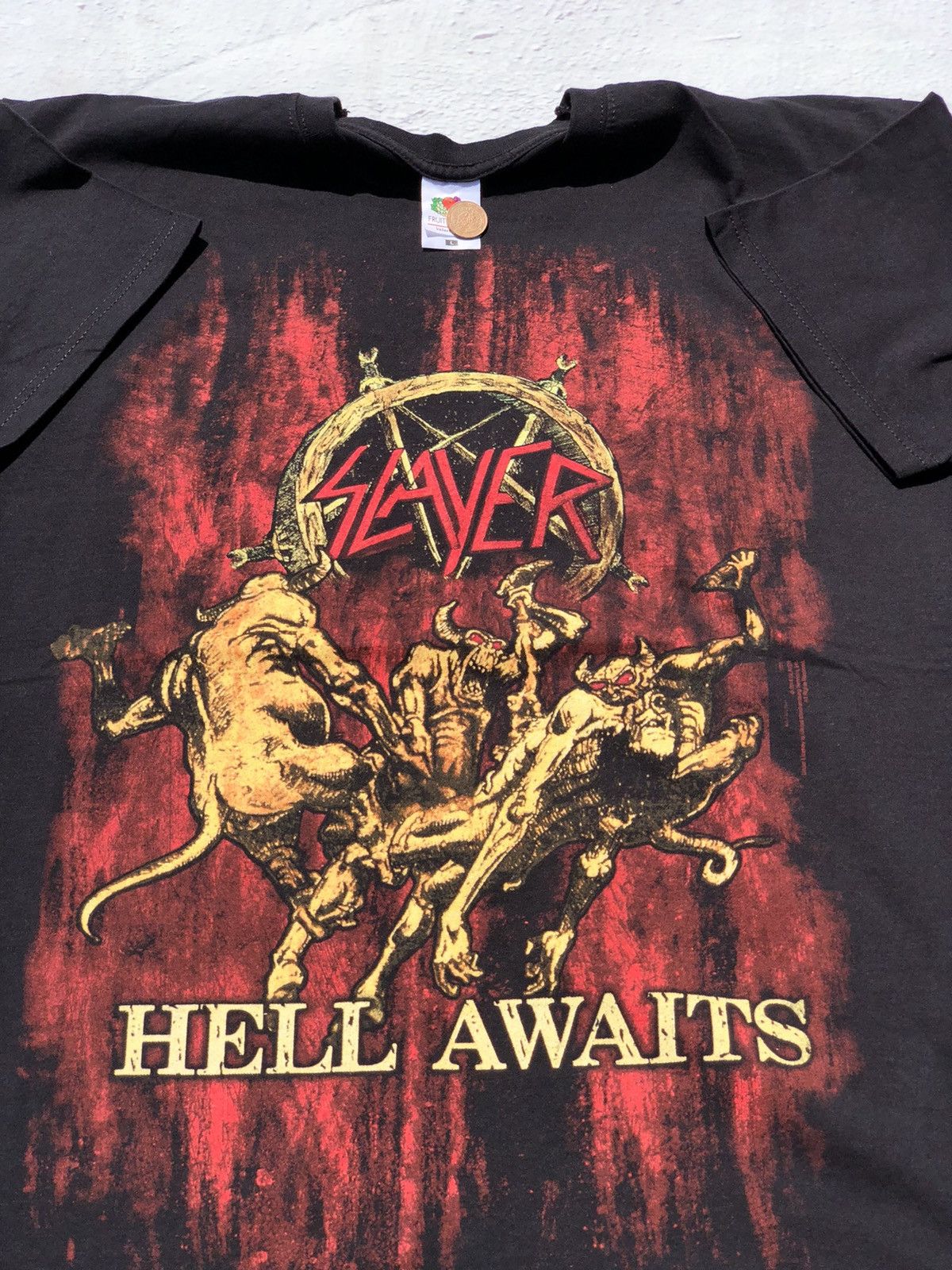 Band Tees Vintage 2016 Slayer (Lamb of God Iron Maiden Judas Priest Size US L / EU 52-54 / 3 - 3 Thumbnail