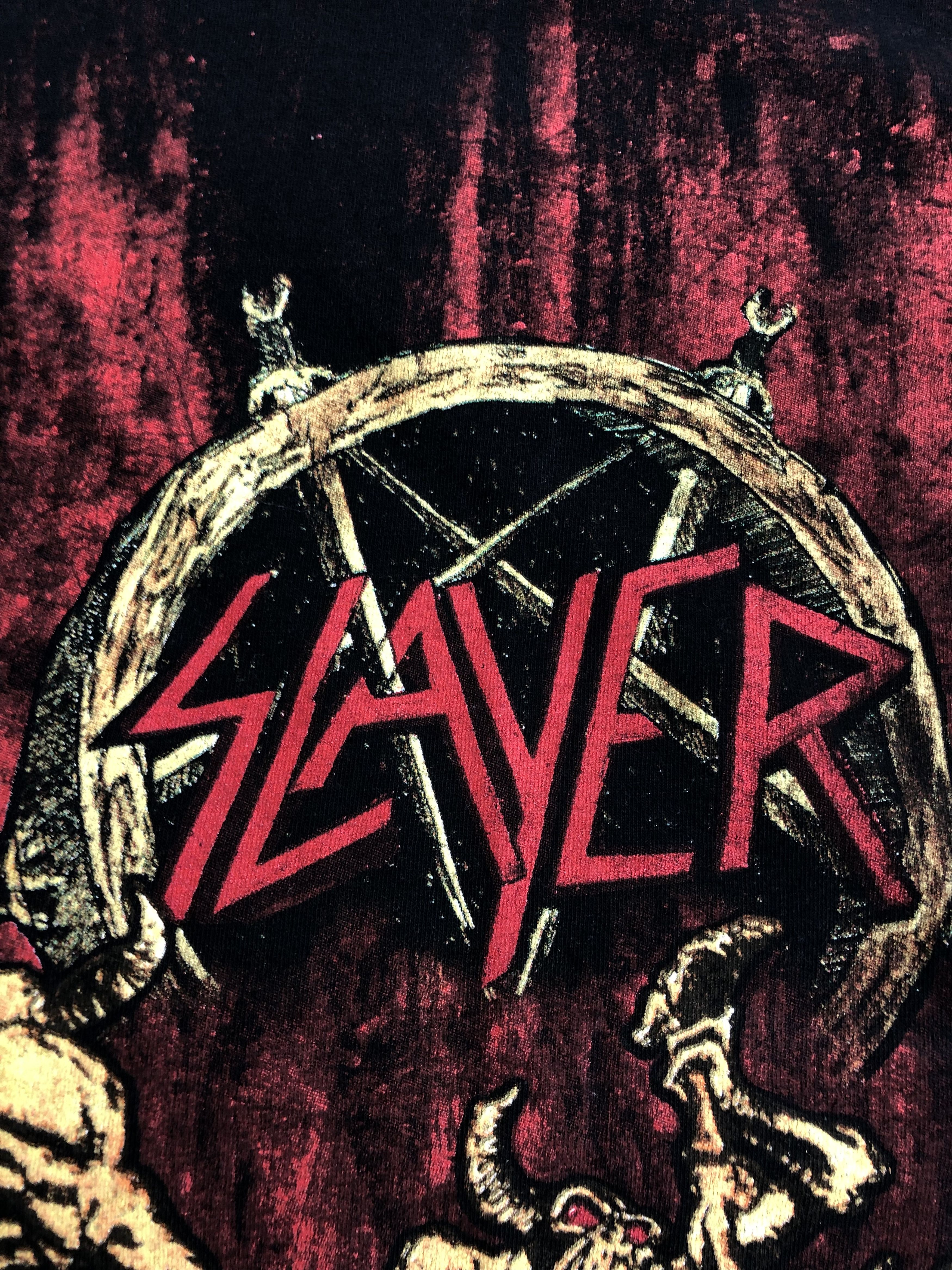 Band Tees Vintage 2016 Slayer (Lamb of God Iron Maiden Judas Priest Size US L / EU 52-54 / 3 - 13 Thumbnail