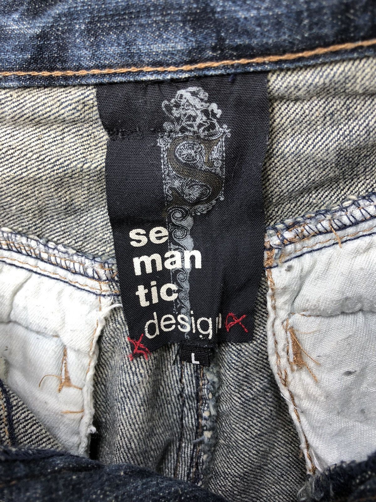 Japanese Brand Semantic Design Distressed design multipocket Denim Size 33" - 7 Thumbnail