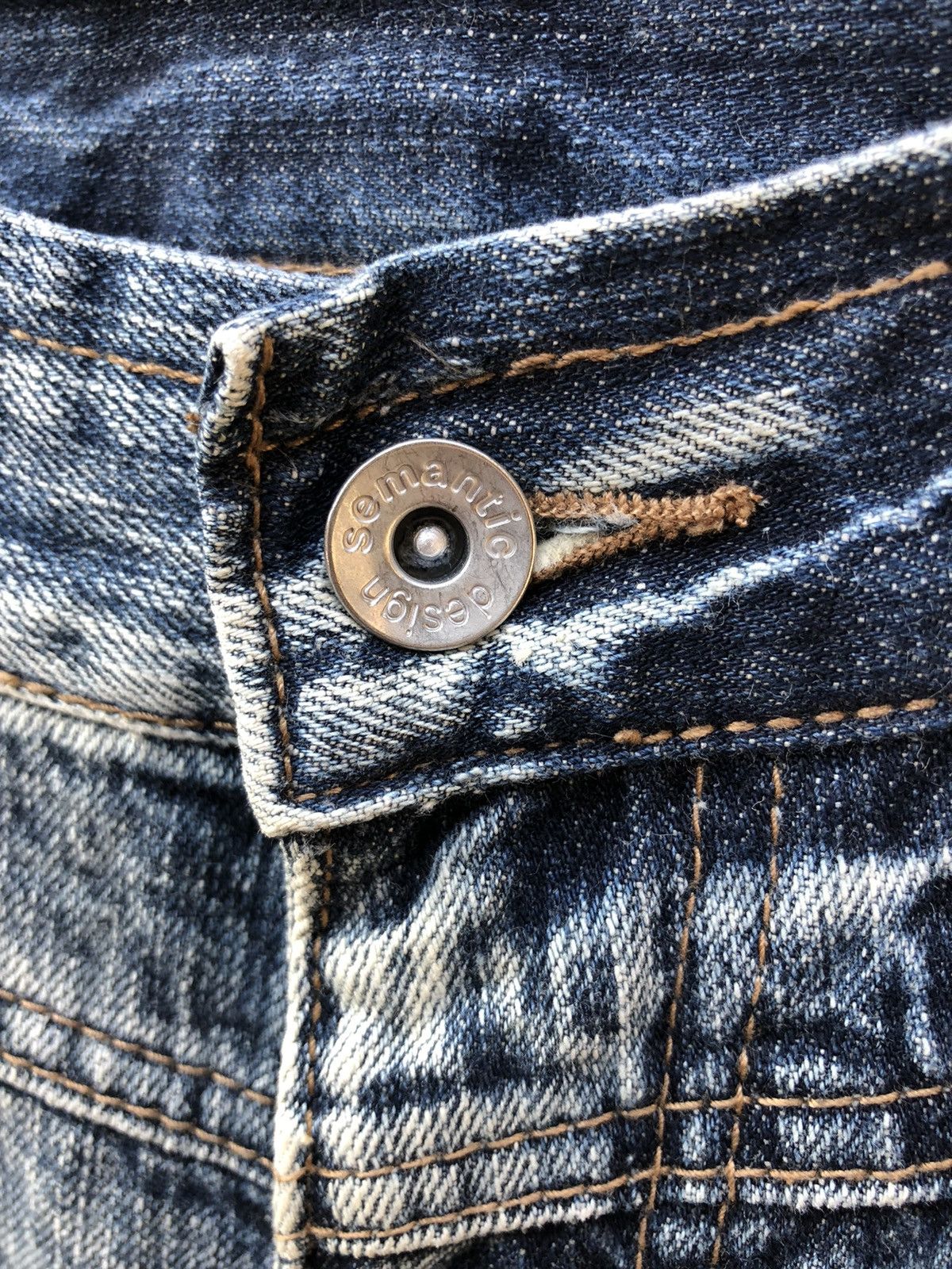 Japanese Brand Semantic Design Distressed design multipocket Denim Size 33" - 4 Thumbnail