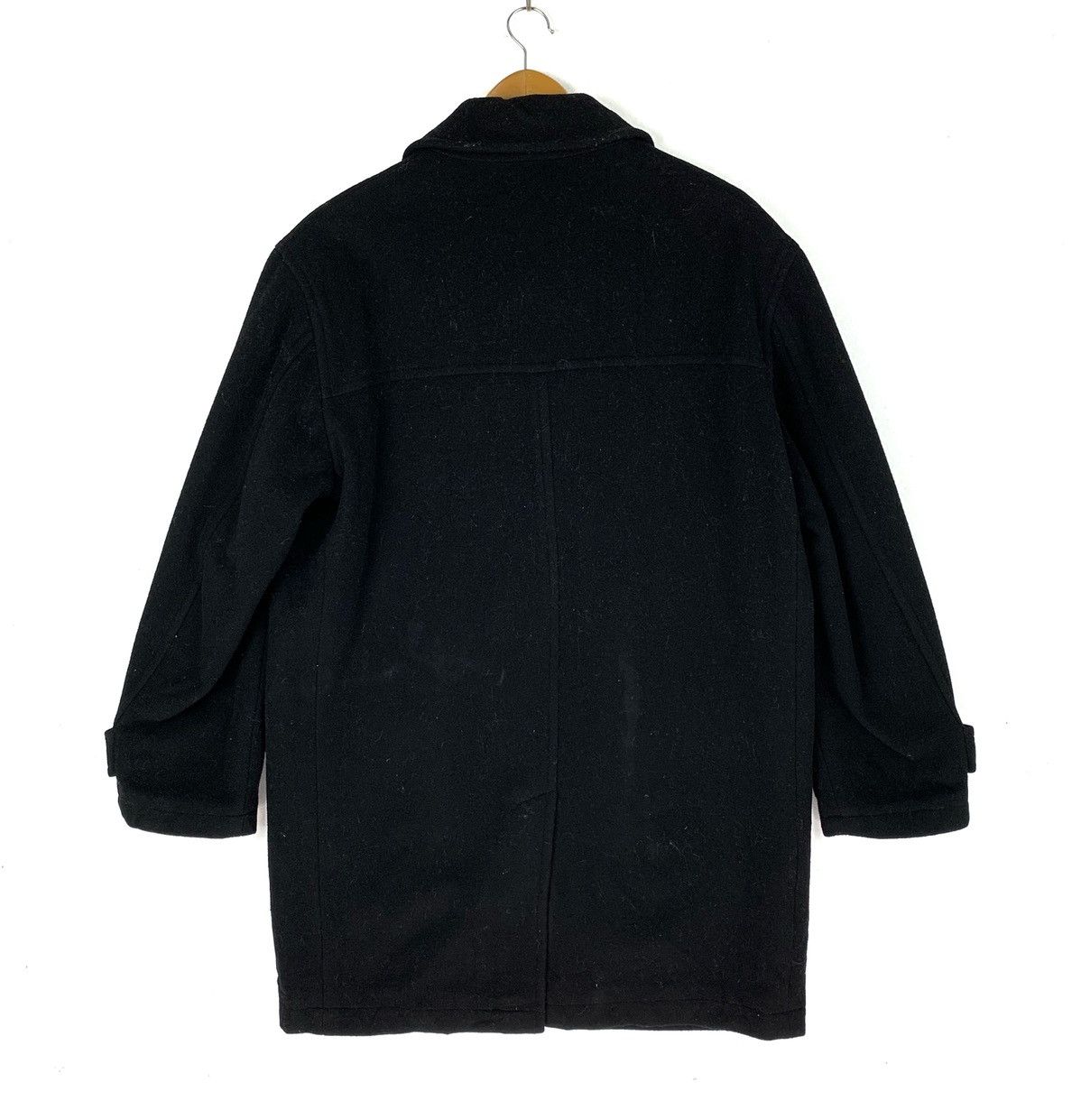Designer × Other Cashmere & Wool Black Winter Pea Coat Jacket Size US M / EU 48-50 / 2 - 7 Thumbnail