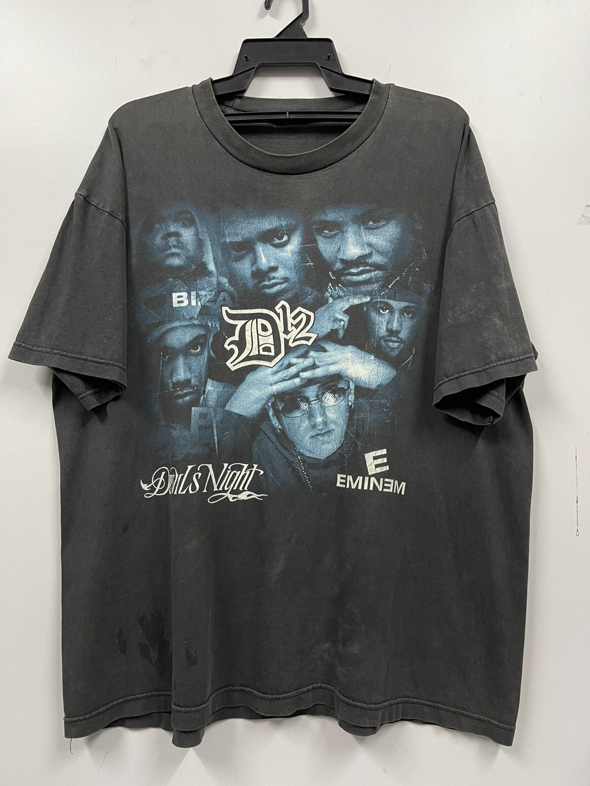 Vintage Vintage 90s Eminem Devils Night Sun Faded Rap Tees Bootleg ...