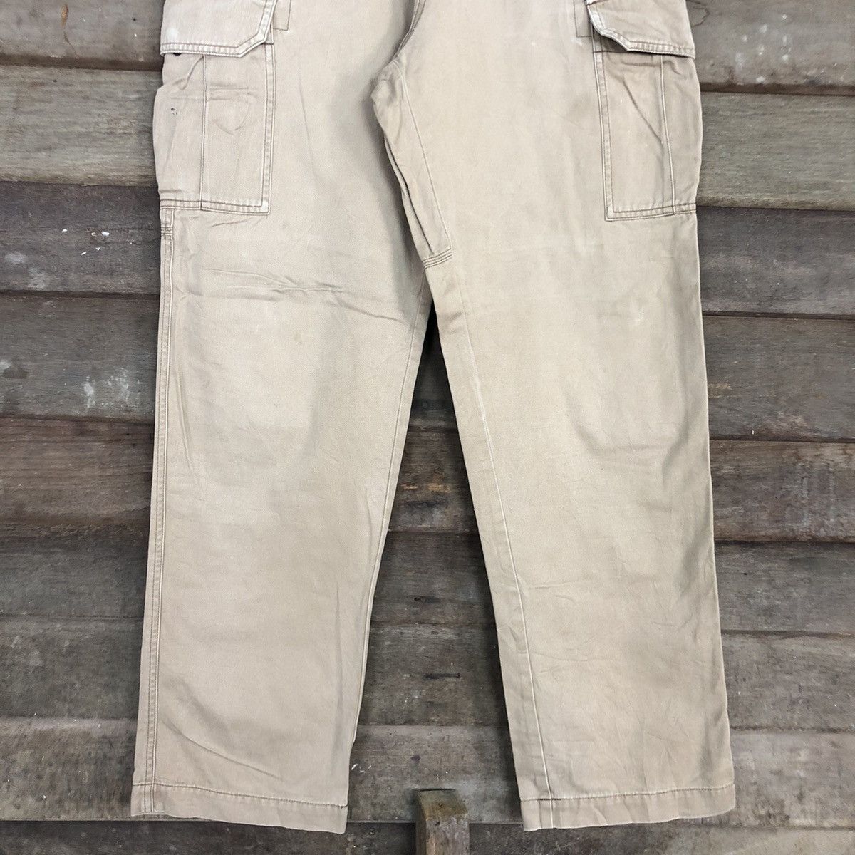 Japanese Brand Burtle Brown Multipocket Tactical Cargo Pants #c952 Size US 32 / EU 48 - 3 Thumbnail