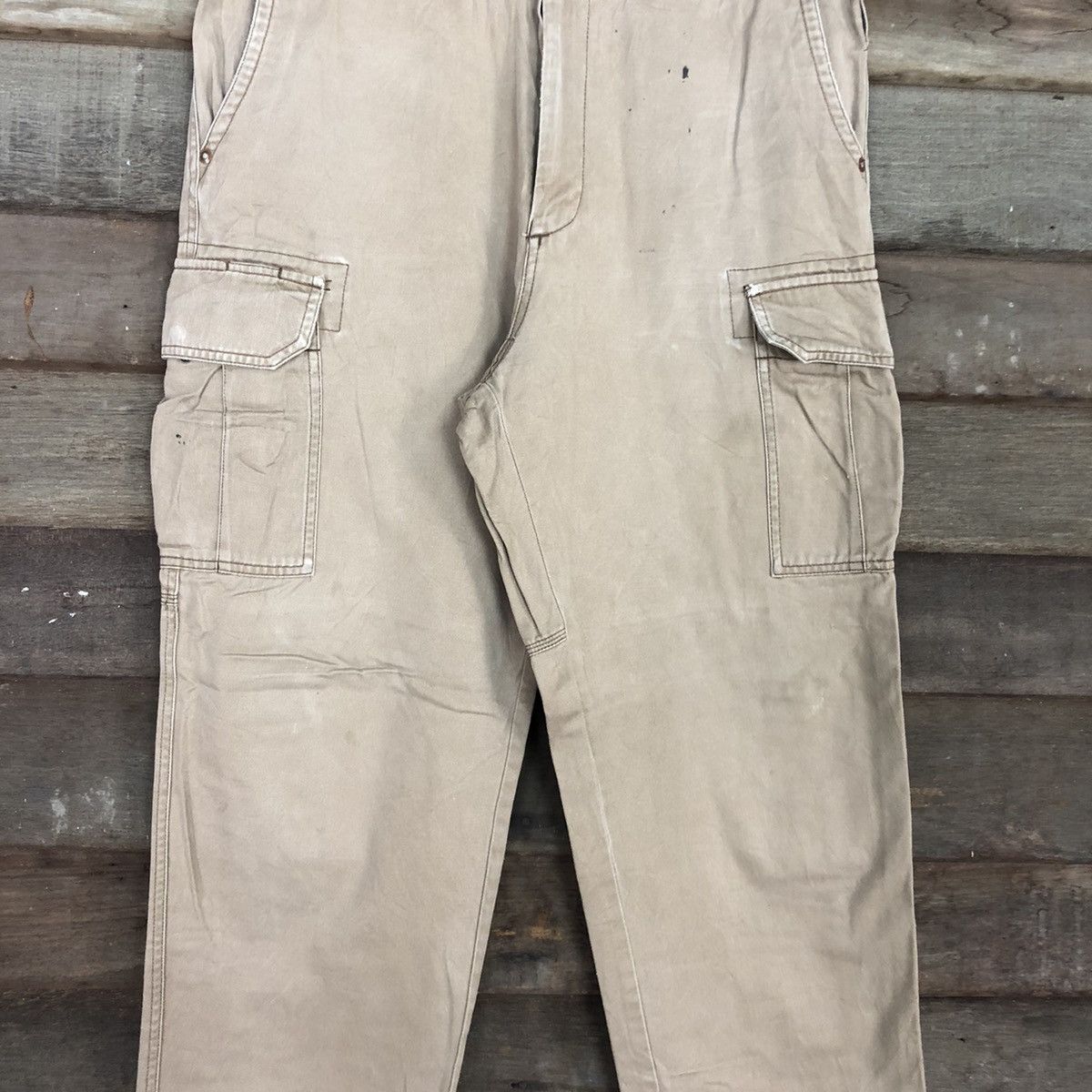 Japanese Brand Burtle Brown Multipocket Tactical Cargo Pants #c952 Size US 32 / EU 48 - 4 Thumbnail