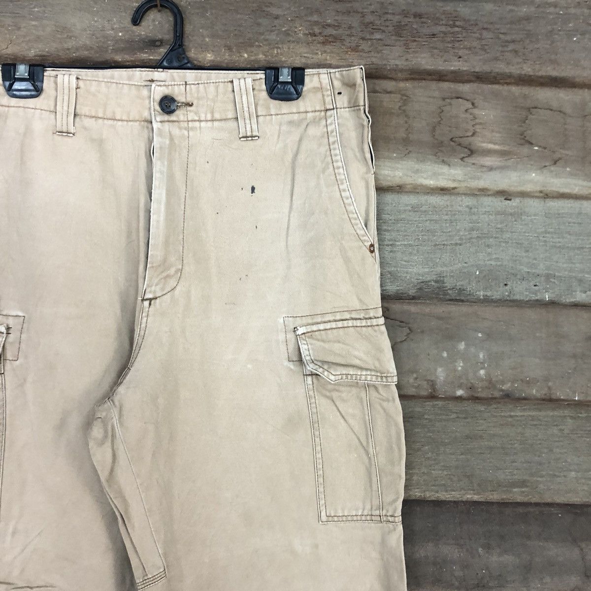 Japanese Brand Burtle Brown Multipocket Tactical Cargo Pants #c952 Size US 32 / EU 48 - 5 Thumbnail