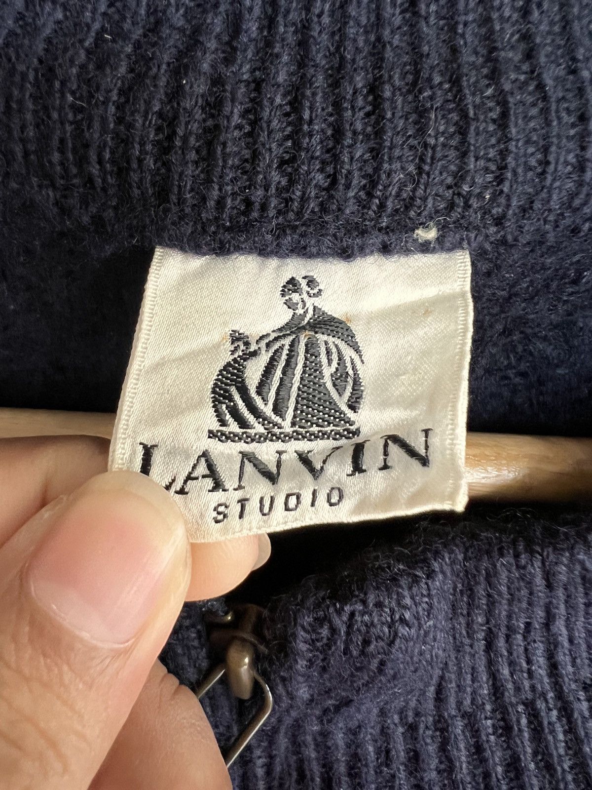 Lanvin Vintage Lanvin Studio Knit Jacket Size US L / EU 52-54 / 3 - 6 Thumbnail