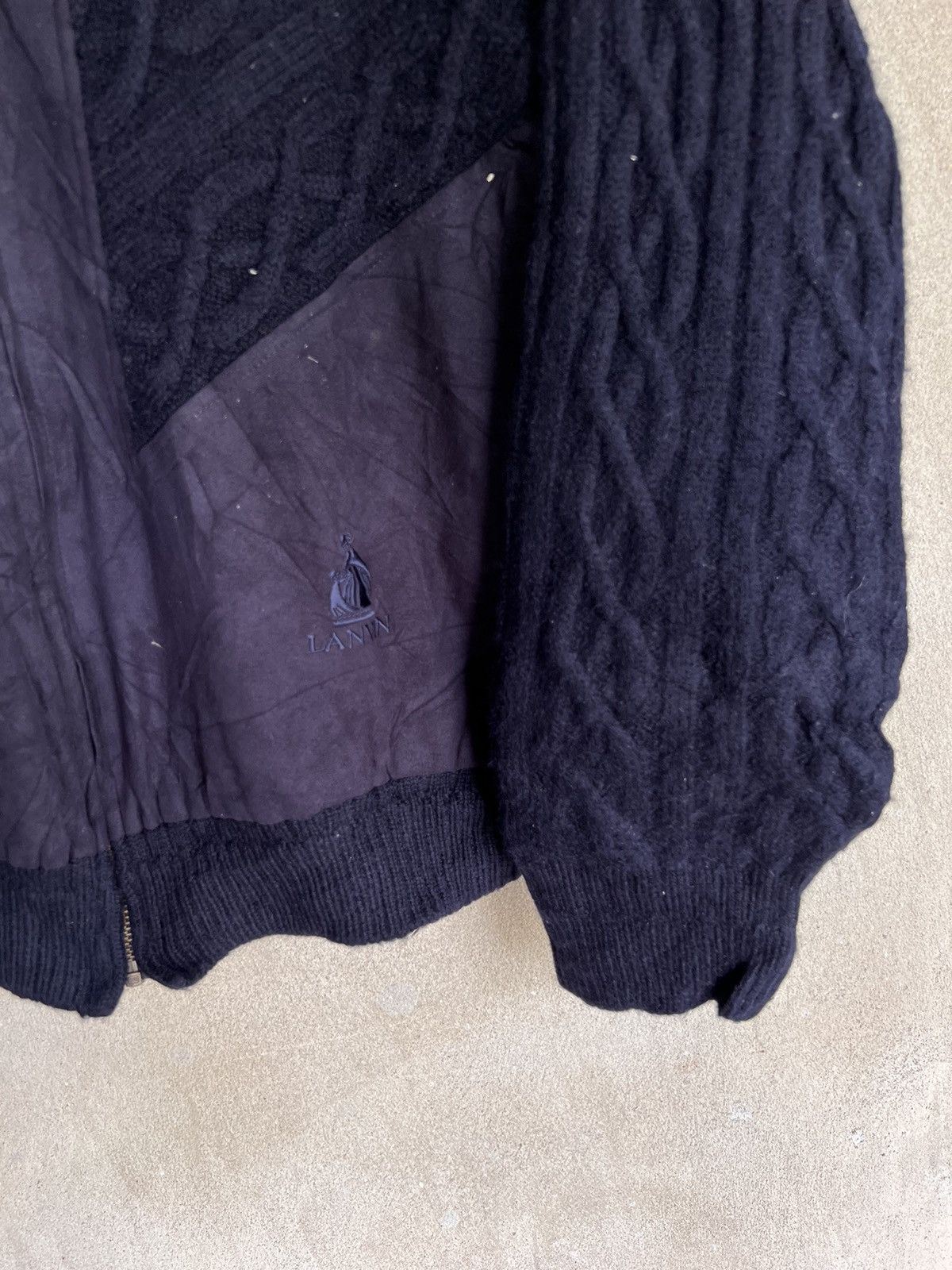 Lanvin Vintage Lanvin Studio Knit Jacket Size US L / EU 52-54 / 3 - 5 Thumbnail