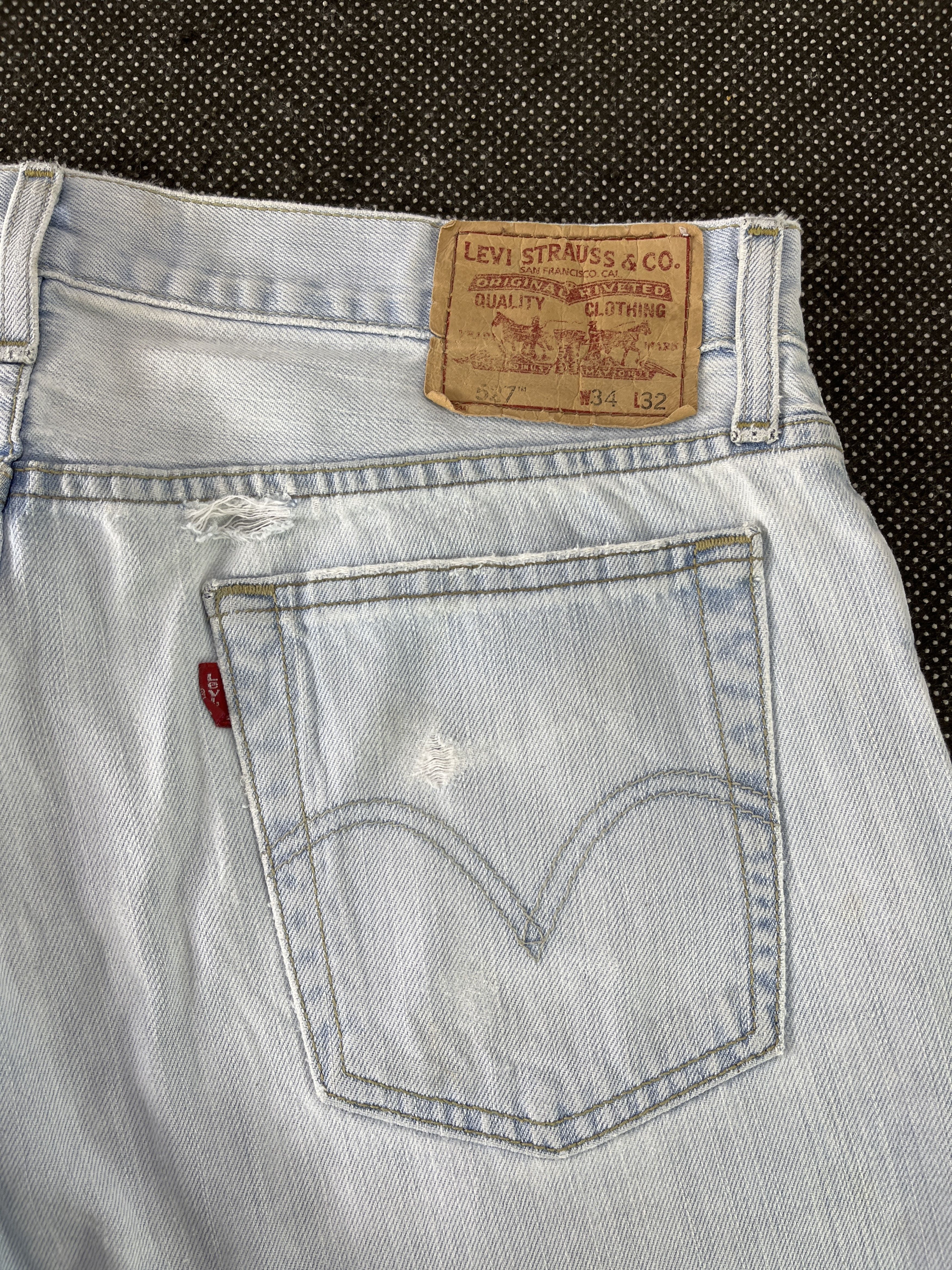 Levi's × Vintage Vintage Levis 527 Light Wash Jeans - J303 Size US 34 / EU 50 - 9 Thumbnail