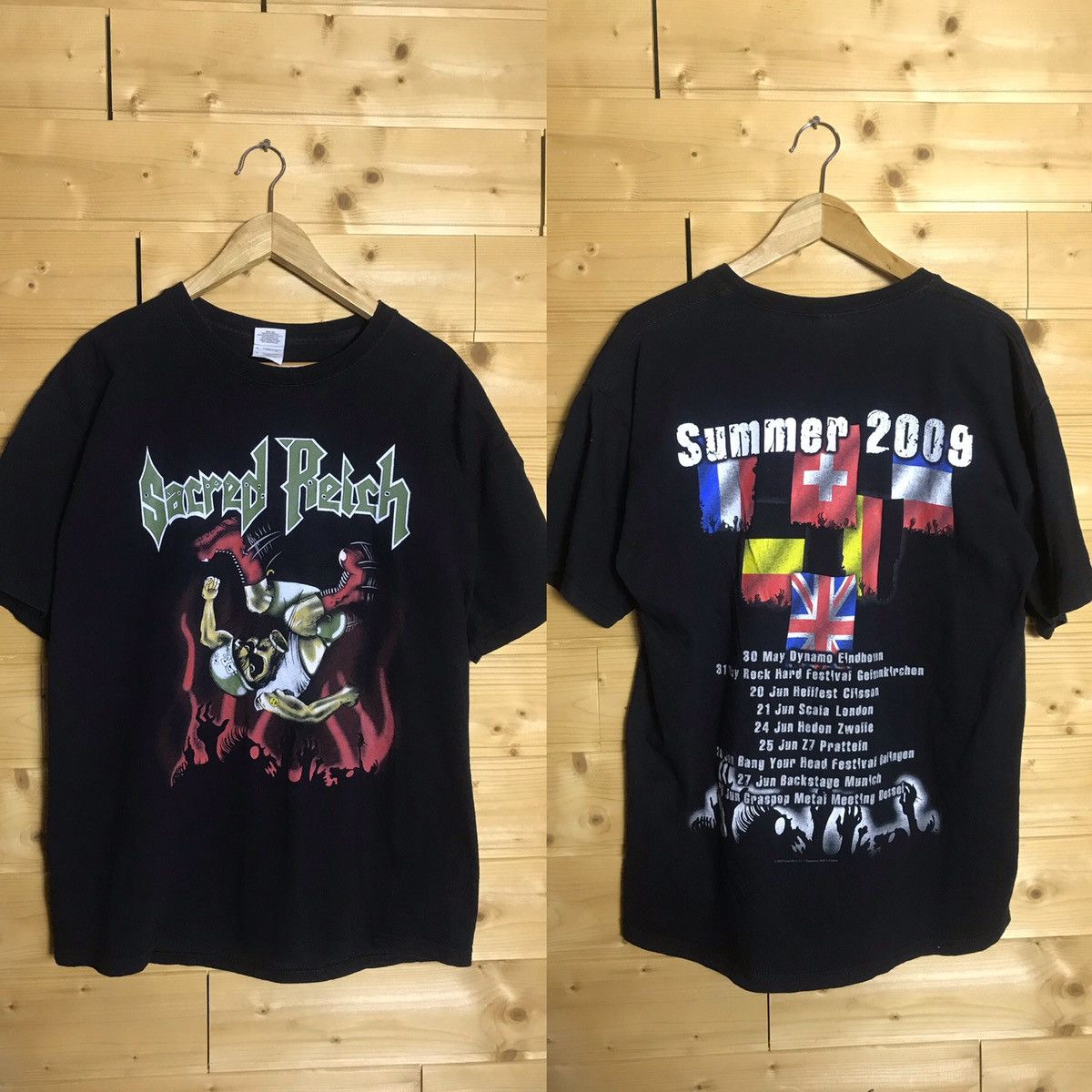Band Tees Sacred Reich 2009 tour t-shirt Size US L / EU 52-54 / 3 - 1 Thumbnail