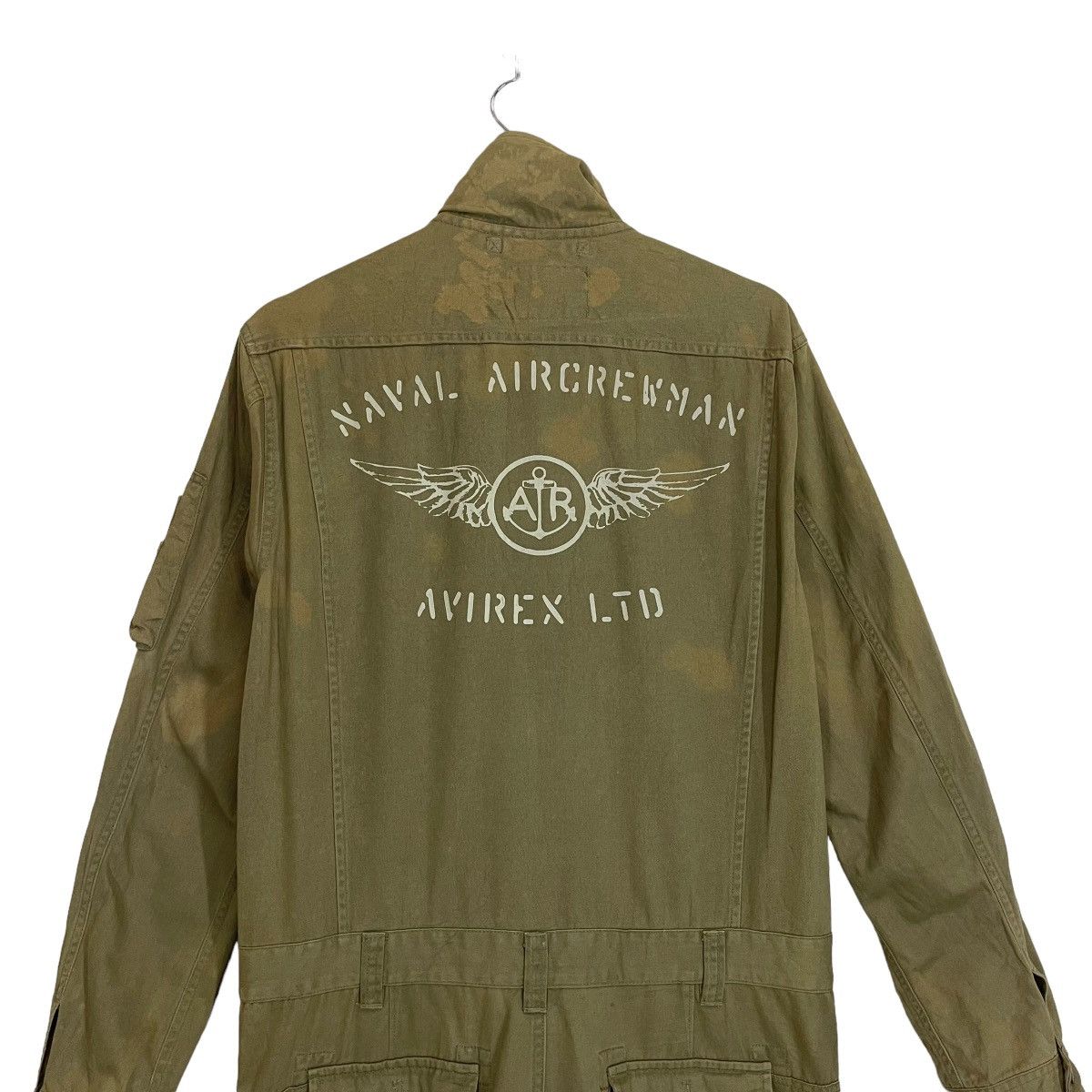 Avirex RARE💥🔥AVIREX NAVAL AIRCREW MAN COVERALL RAPPERS HIP HOP Size US 32 / EU 48 - 2 Thumbnail