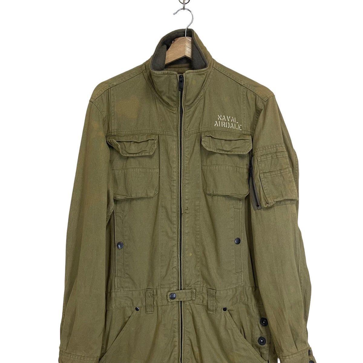 Avirex RARE💥🔥AVIREX NAVAL AIRCREW MAN COVERALL RAPPERS HIP HOP Size US 32 / EU 48 - 11 Thumbnail