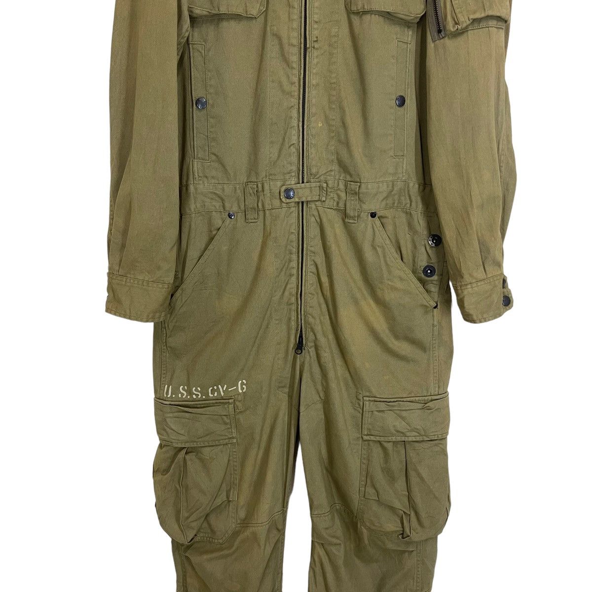 Avirex RARE💥🔥AVIREX NAVAL AIRCREW MAN COVERALL RAPPERS HIP HOP Size US 32 / EU 48 - 15 Thumbnail