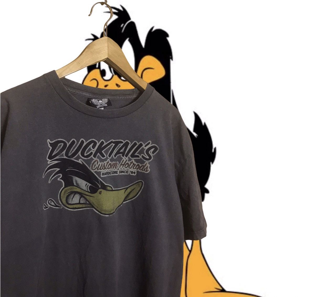 Cartoon Network 2004 Vintage Warner Bros Looney Tunes Daffy Duck t-shirt Size US XL / EU 56 / 4 - 1 Thumbnail
