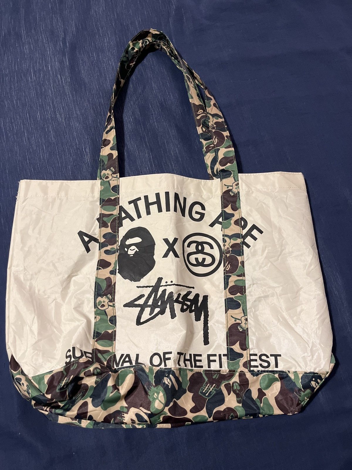 Bape X Stussy Tote Bag | Grailed