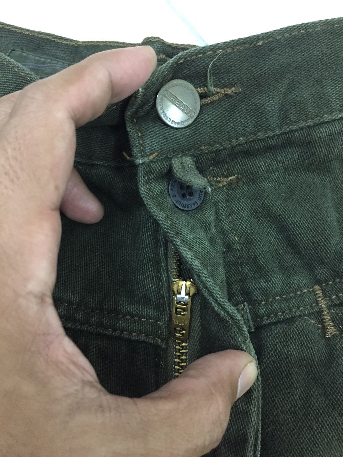 Marithe + Francois Girbaud Marithe Francois Girbaud Green Denim Size US 32 / EU 48 - 8 Thumbnail