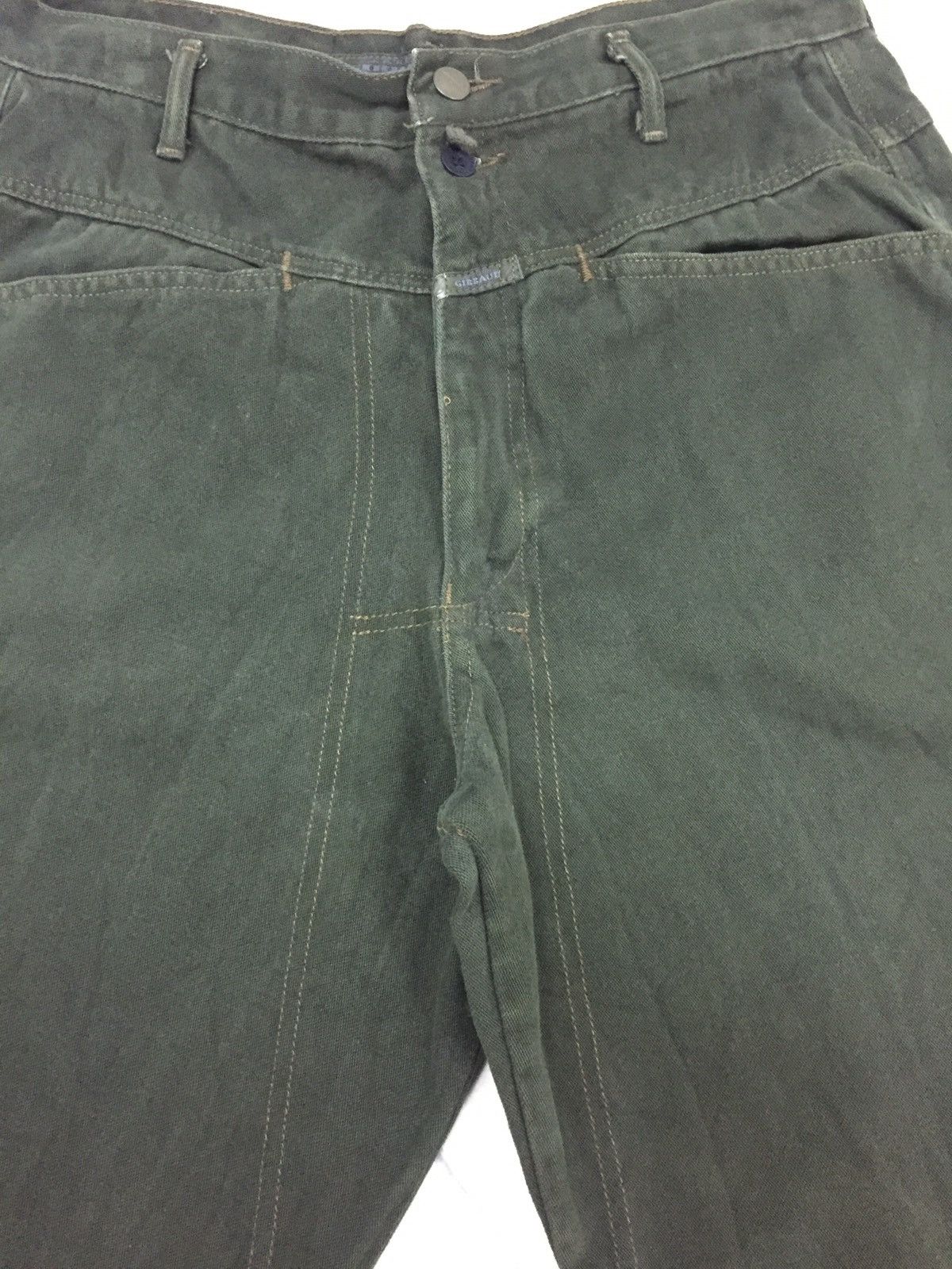 Marithe + Francois Girbaud Marithe Francois Girbaud Green Denim Size US 32 / EU 48 - 9 Thumbnail