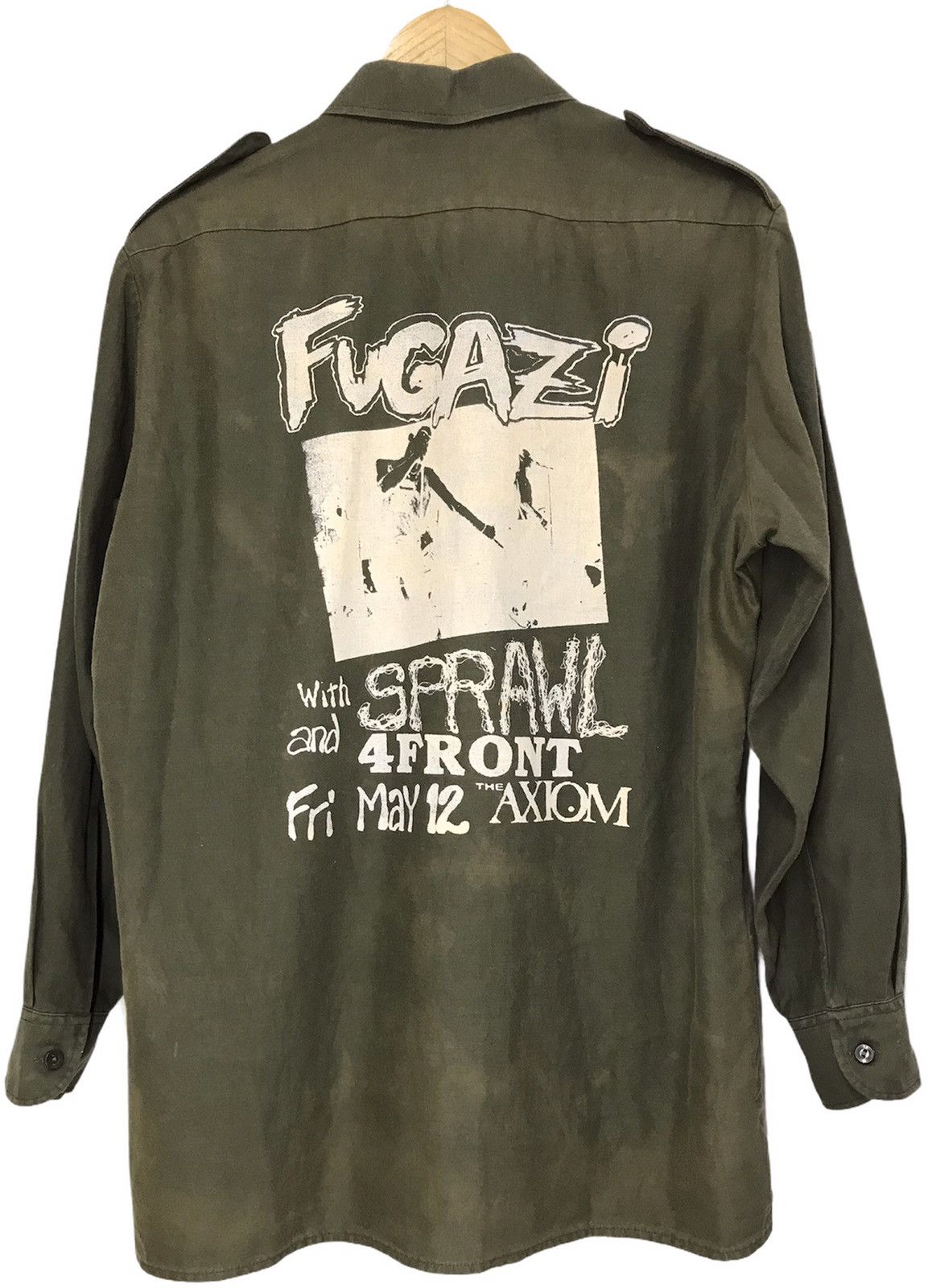Fugazi Custom Made Military Shirt Fugazi hardcore Punk Size US L / EU 52-54 / 3 - 1 Thumbnail