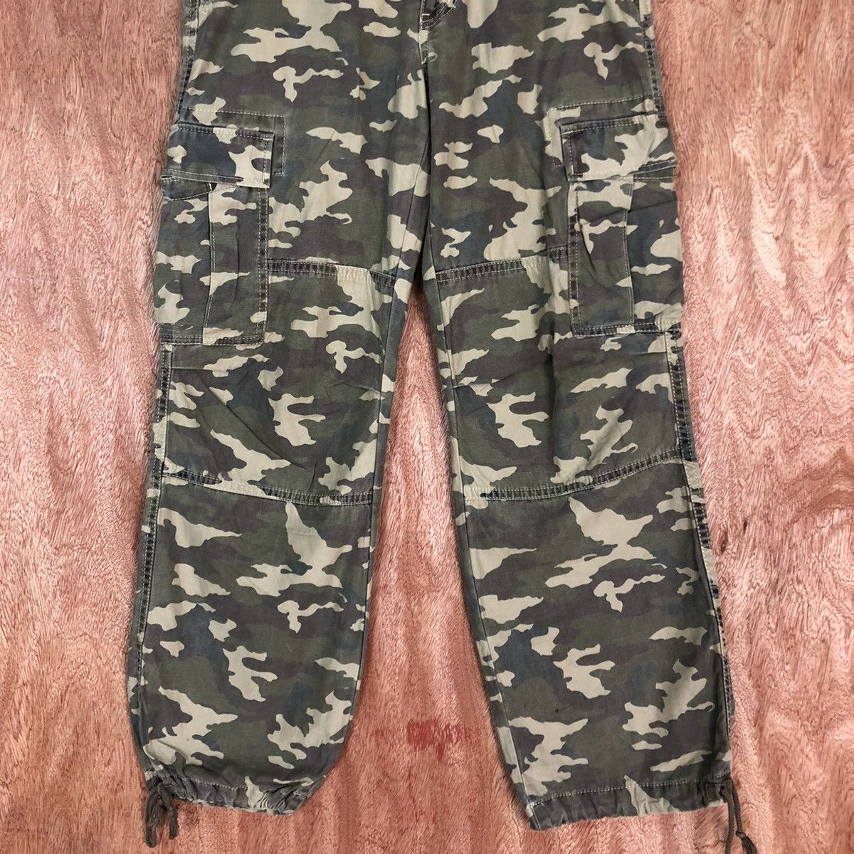Uniqlo DLL Uniqlo camo Military utility Green Cargo Pants #1749 Size US 30 / EU 46 - 3 Thumbnail