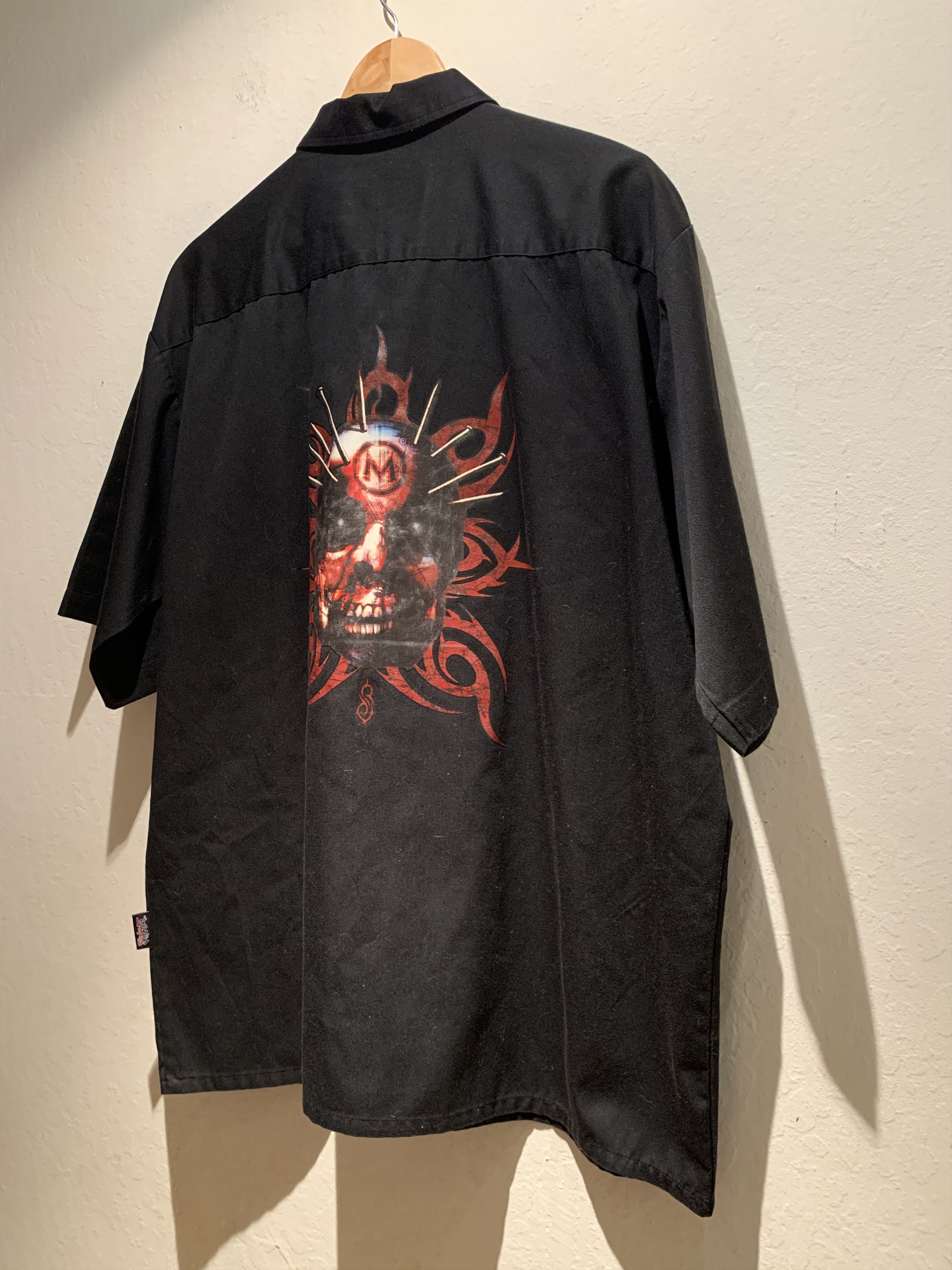 Band Tees × Slipknot × Vintage *RARE* Vintage 2002 SlipKnot Korean Made Bowling Shirt - XL Size US XL / EU 56 / 4 - 5 Thumbnail