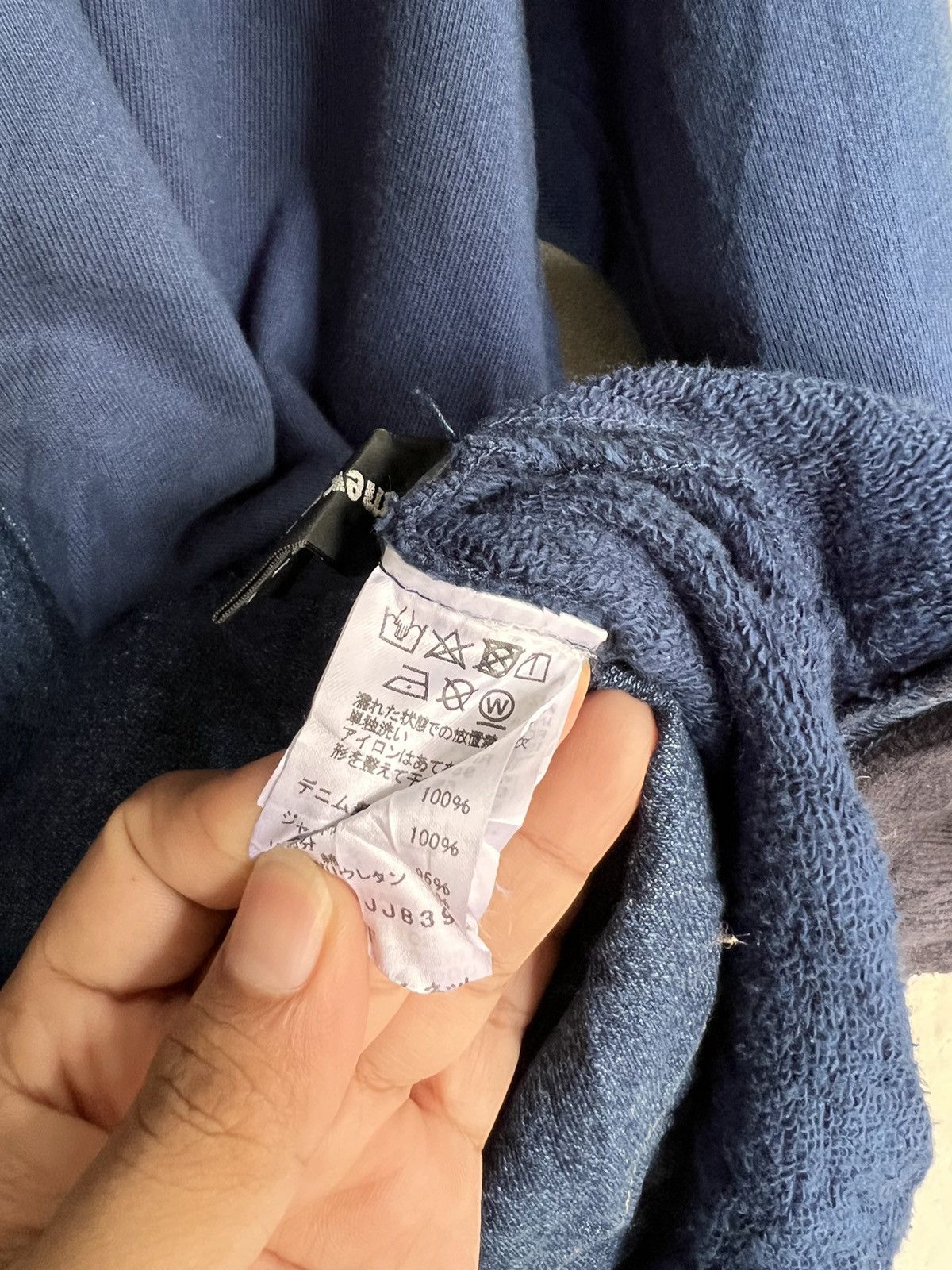 Issey Miyake Mercibeaucoup Indigo Denim Sweatshirt Size US XL / EU 56 / 4 - 7 Thumbnail