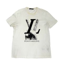 Louis Vuitton Black Peace and Love Men Tee Shirt XS ref.354413