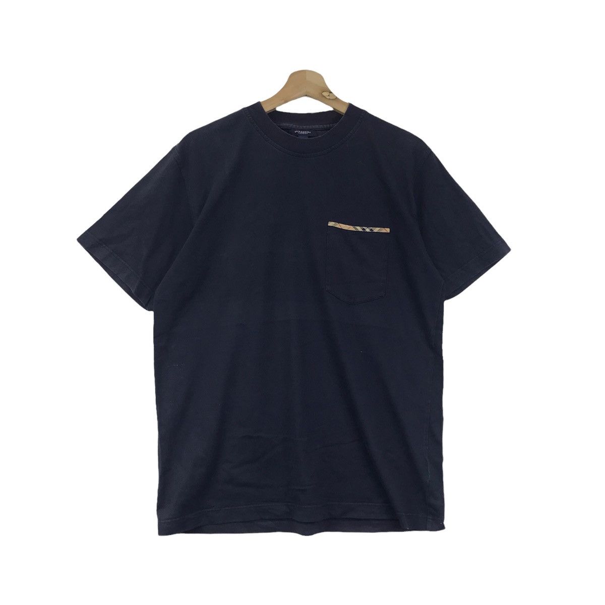 Burberry BURBERRY LONDON Nova Check Tartan Single Pocket T shirt Size US M / EU 48-50 / 2 - 1 Thumbnail