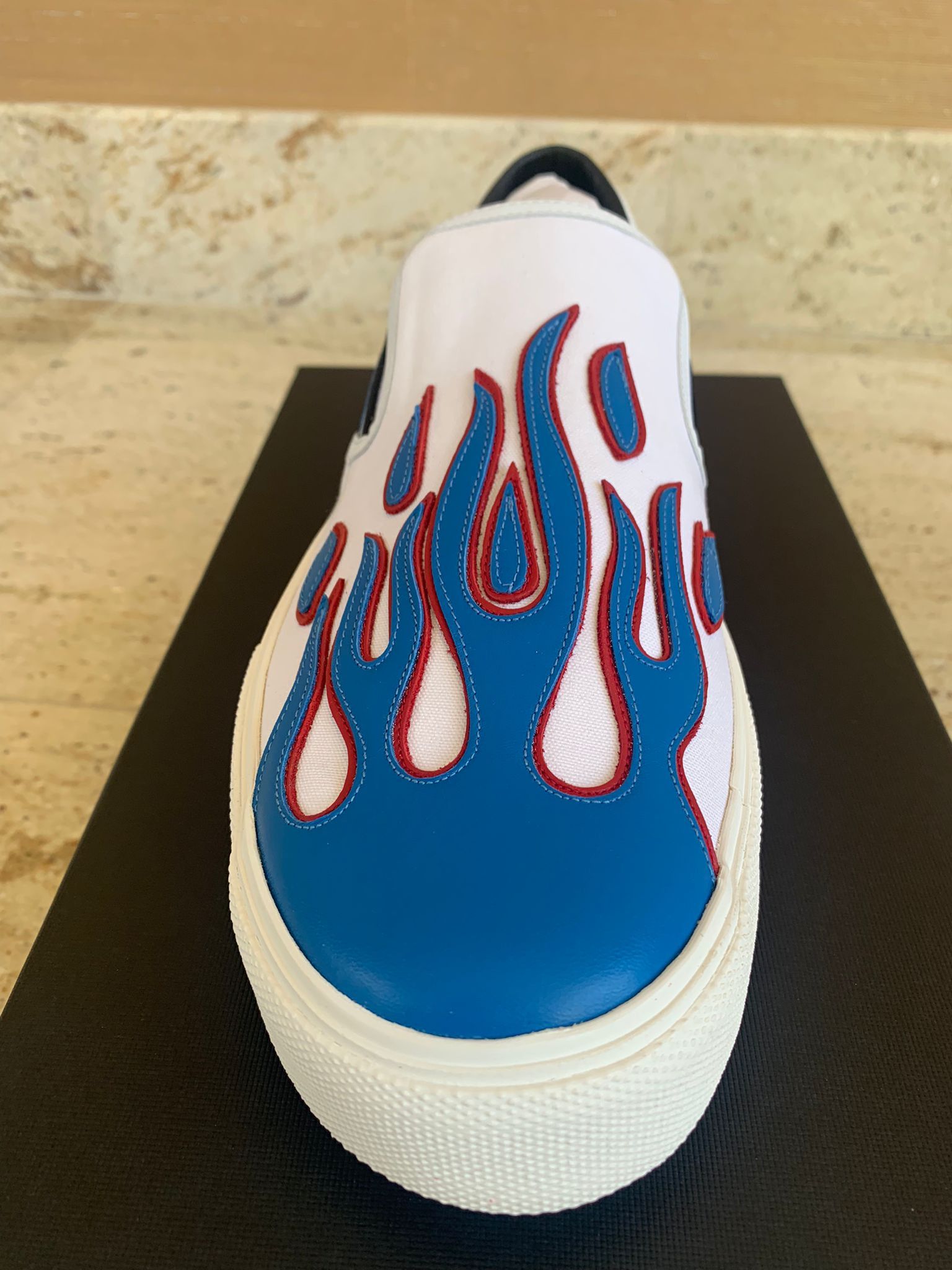 Amiri Flame Slip On Sneakers Size US 13 / EU 46 - 6 Thumbnail