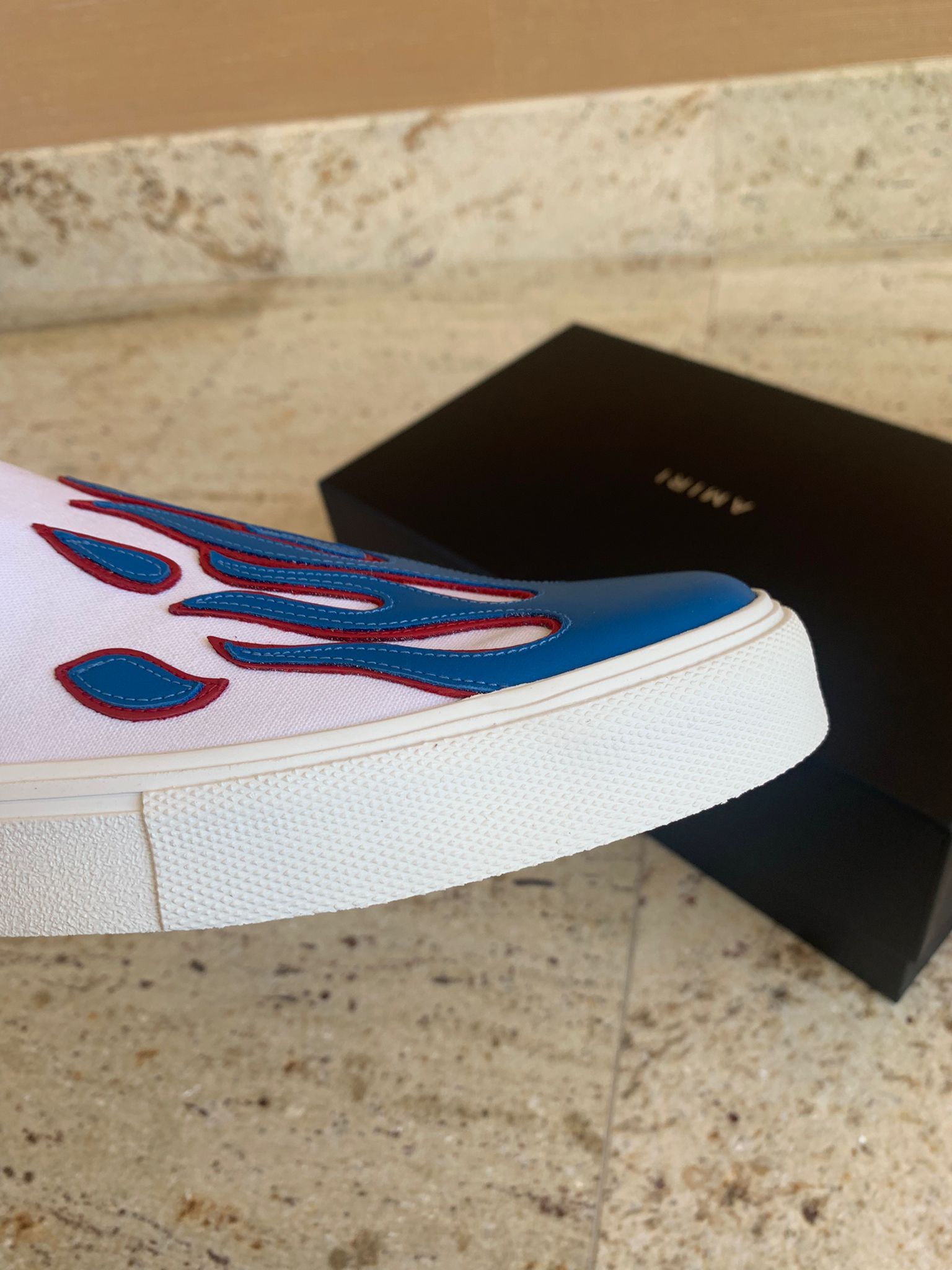 Amiri Flame Slip On Sneakers Size US 13 / EU 46 - 9 Thumbnail