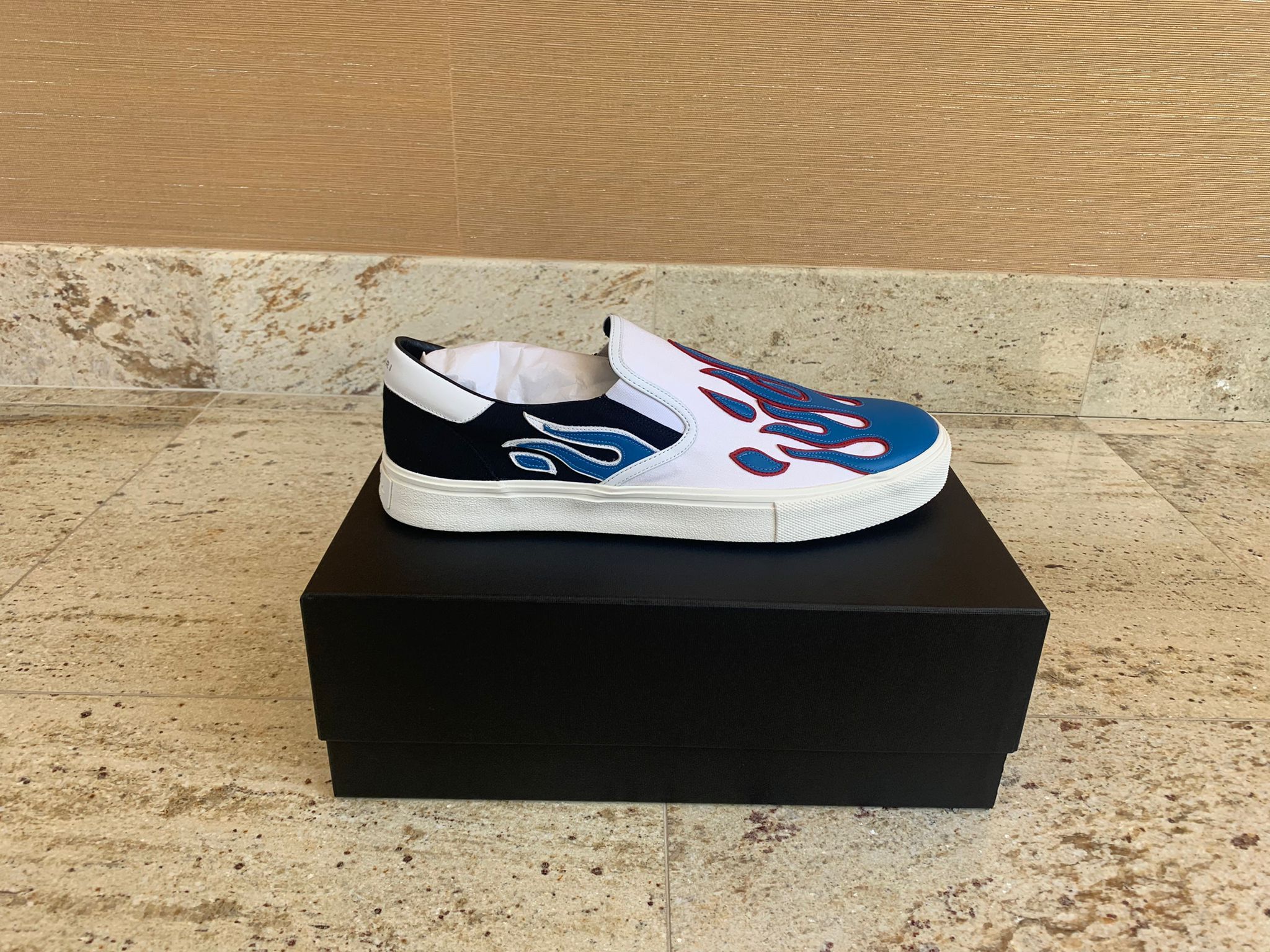Amiri Flame Slip On Sneakers Size US 13 / EU 46 - 3 Thumbnail