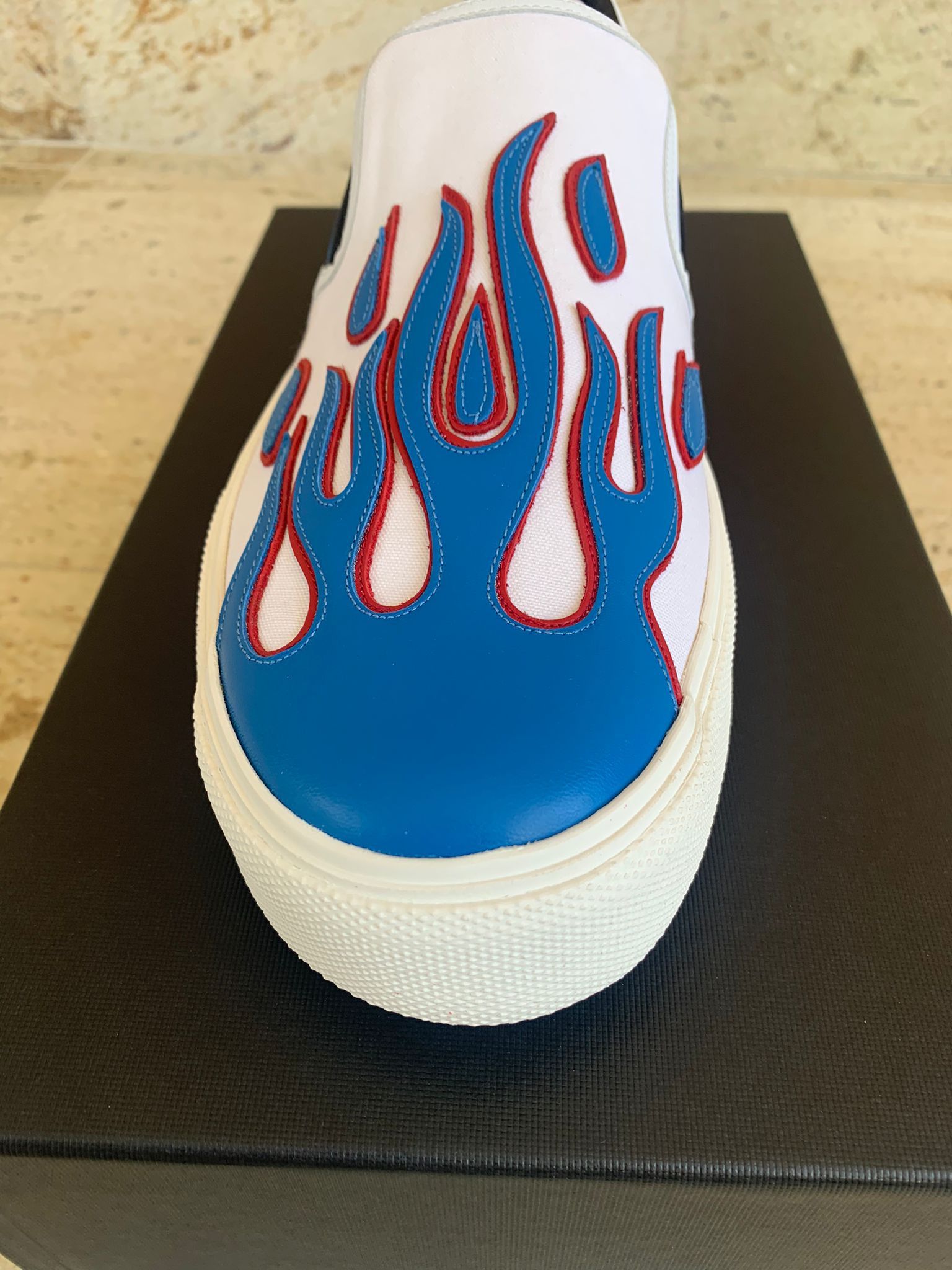 Amiri Flame Slip On Sneakers Size US 13 / EU 46 - 7 Thumbnail