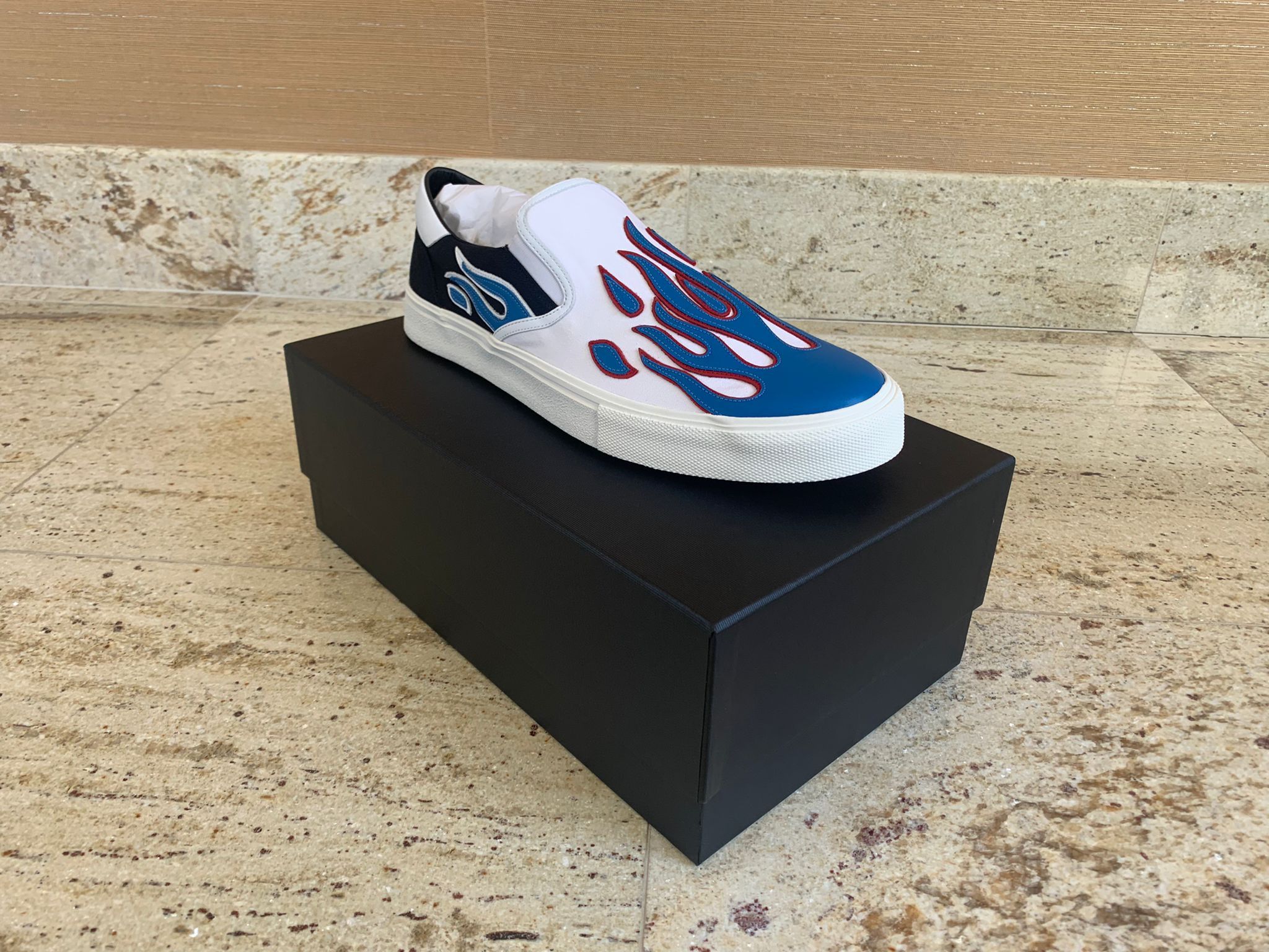 Amiri Flame Slip On Sneakers Size US 13 / EU 46 - 5 Thumbnail