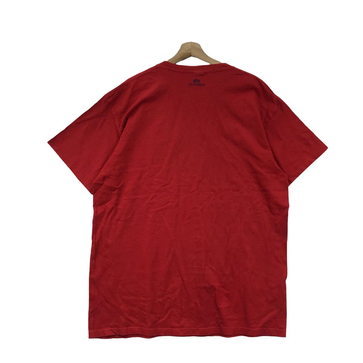 Alpha Industries Vintage ALPHA INDUSTRIES USA Us Army Air Force Red T shirt Size US XL / EU 56 / 4 - 6 Thumbnail