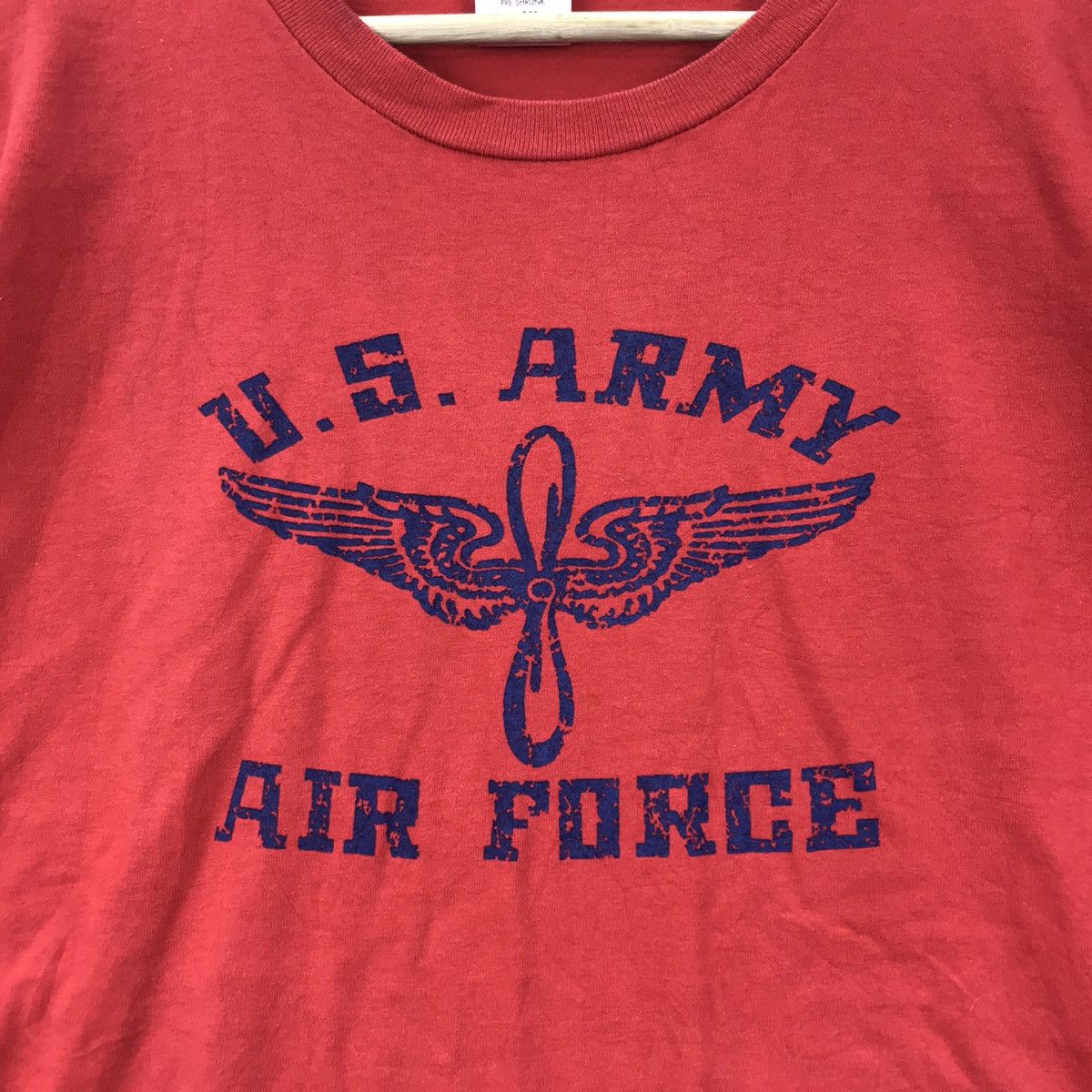 Alpha Industries Vintage ALPHA INDUSTRIES USA Us Army Air Force Red T shirt Size US XL / EU 56 / 4 - 3 Thumbnail