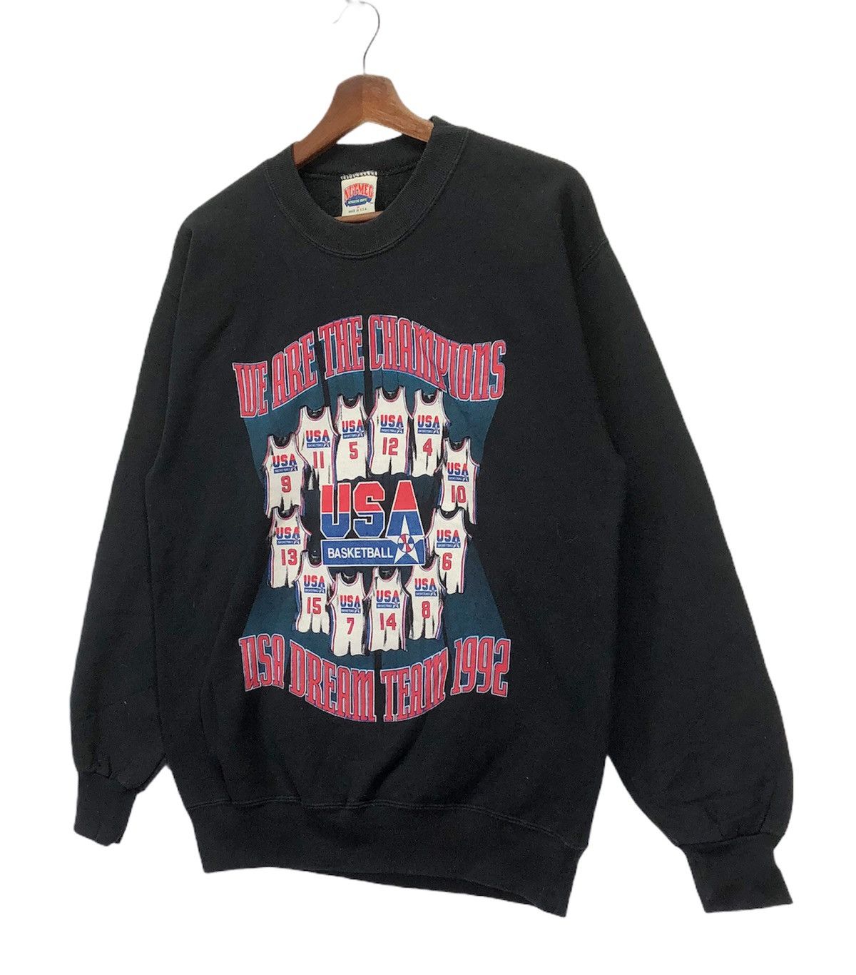 NBA × Vintage Vintage 90s USA Basketball Sweatshirt Medium Size Size US M / EU 48-50 / 2 - 2 Thumbnail