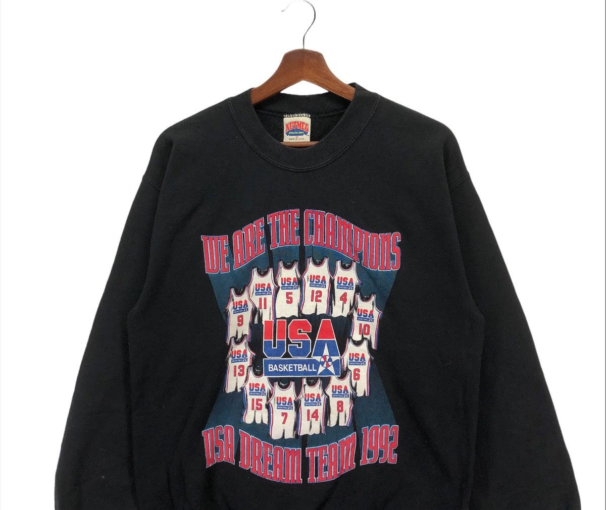 NBA × Vintage Vintage 90s USA Basketball Sweatshirt Medium Size Size US M / EU 48-50 / 2 - 3 Thumbnail