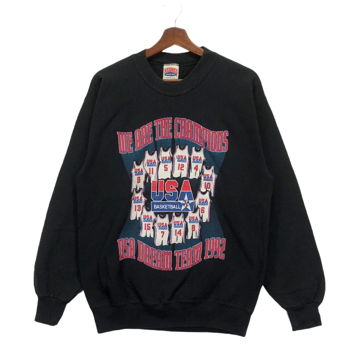 NBA × Vintage Vintage 90s USA Basketball Sweatshirt Medium Size Size US M / EU 48-50 / 2 - 1 Thumbnail