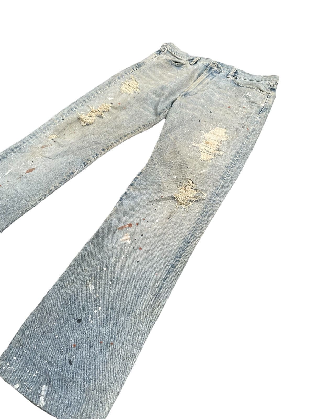 Diesel Vintage Diesel Painted Distresed Denim Size US 33 - 3 Thumbnail