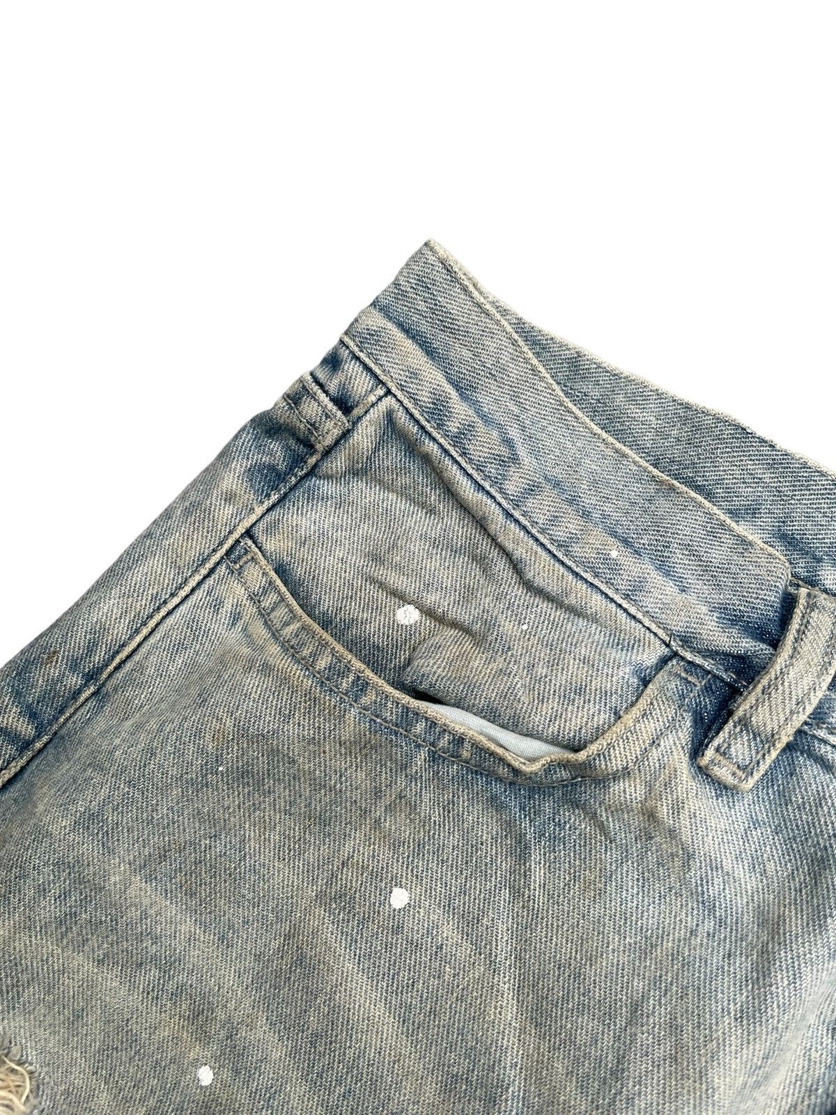Diesel Vintage Diesel Painted Distresed Denim Size US 33 - 7 Thumbnail