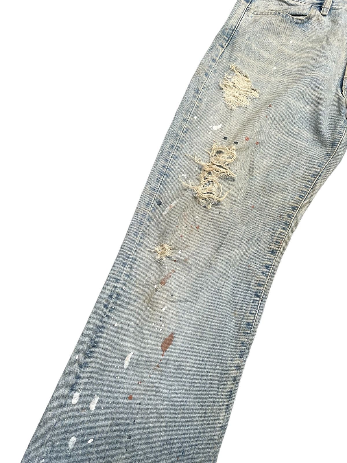 Diesel Vintage Diesel Painted Distresed Denim Size US 33 - 5 Thumbnail