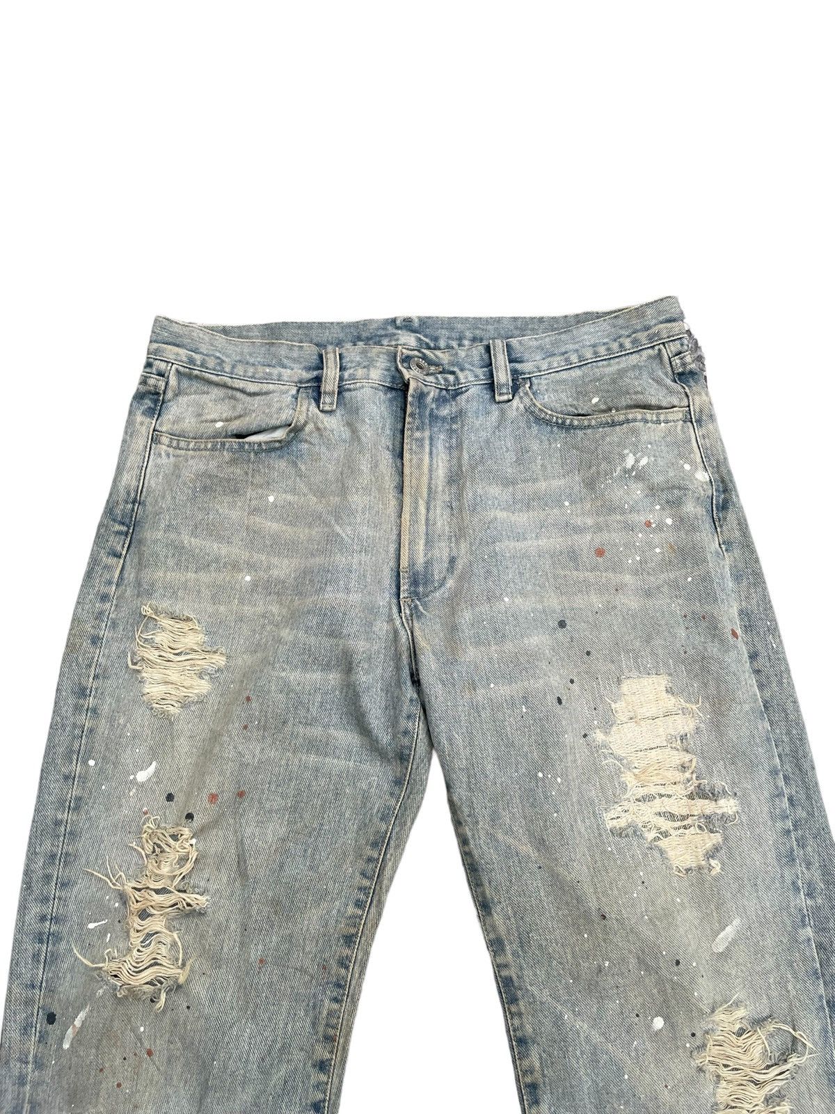 Diesel Vintage Diesel Painted Distresed Denim Size US 33 - 6 Thumbnail