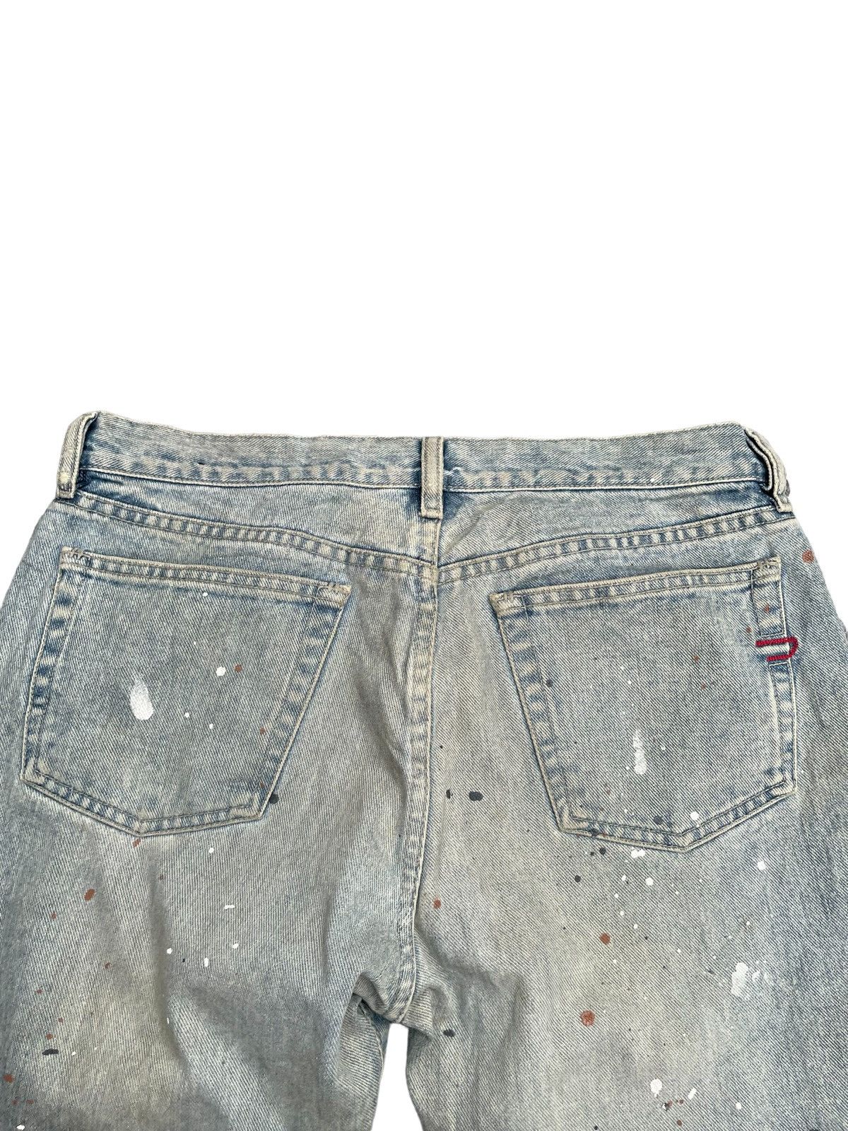 Diesel Vintage Diesel Painted Distresed Denim Size US 33 - 11 Thumbnail