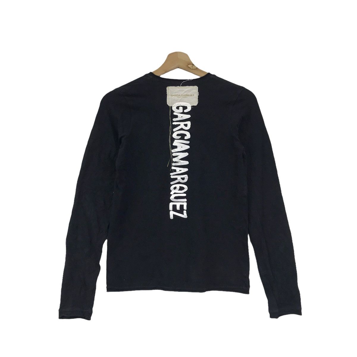 Japanese Brand × Vintage GARCIA MARQUEZ Japanese Brand Black Long Sleeve T shirt Size US XS / EU 42 / 0 - 1 Thumbnail