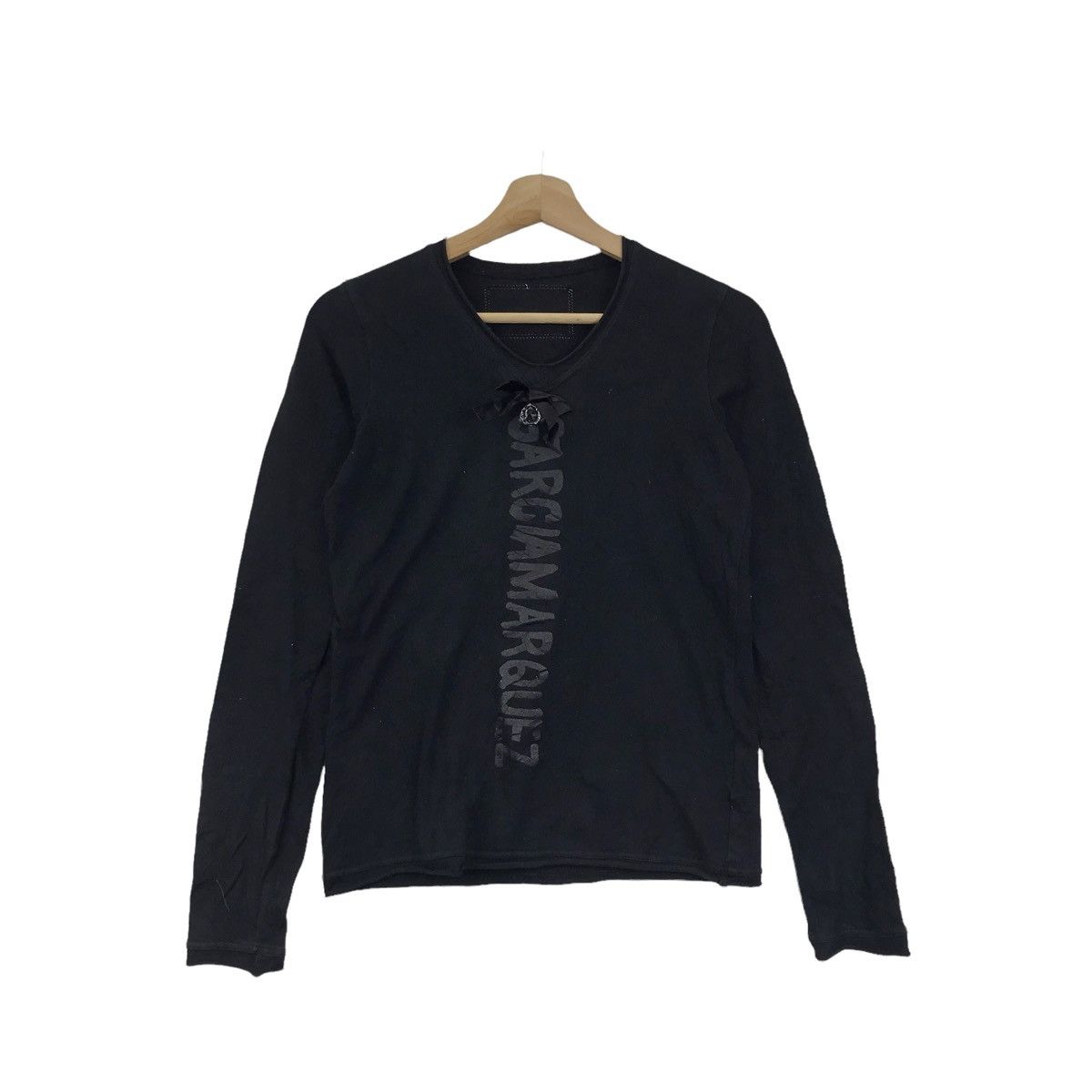 Japanese Brand × Vintage GARCIA MARQUEZ Japanese Brand Black Long Sleeve T shirt Size US XS / EU 42 / 0 - 3 Thumbnail