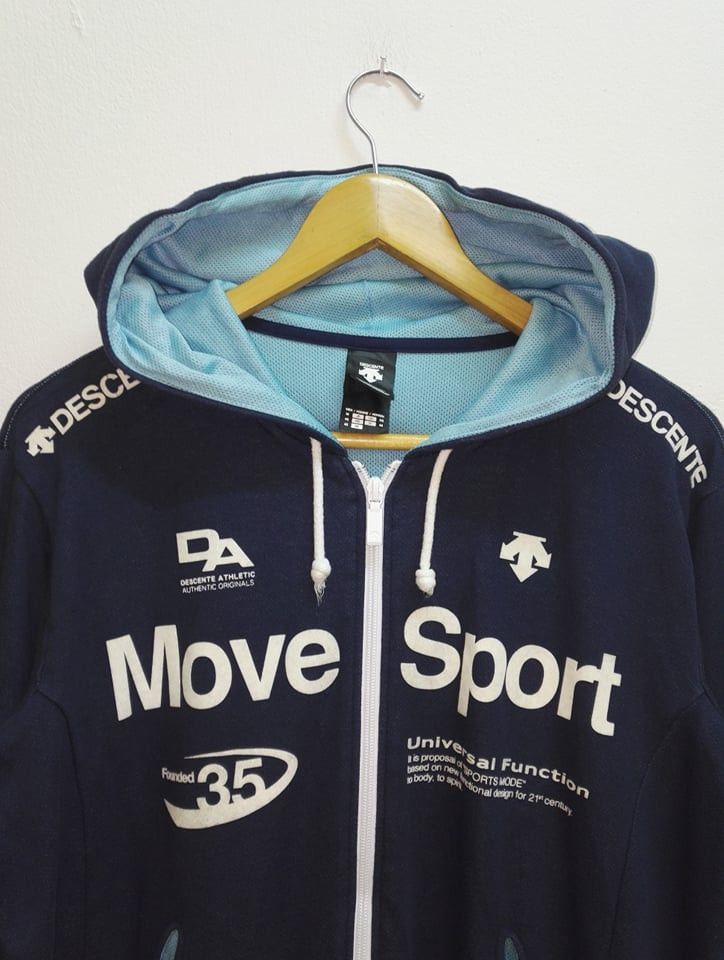 Descente Rare Descente Hoodie Move Sport Full zipper (c21) Size US M / EU 48-50 / 2 - 2 Thumbnail