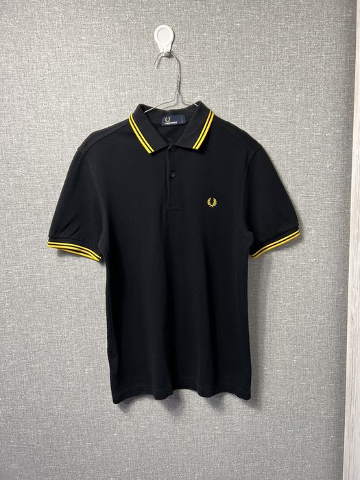 Fred perry best sale black yellow