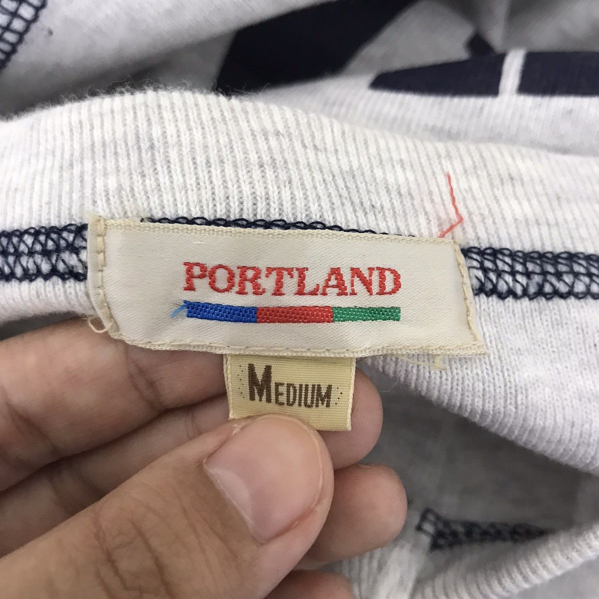 Vintage Vintage PORTLAND Back Hit Print Raglan Grey T shirt Size US M / EU 48-50 / 2 - 6 Thumbnail